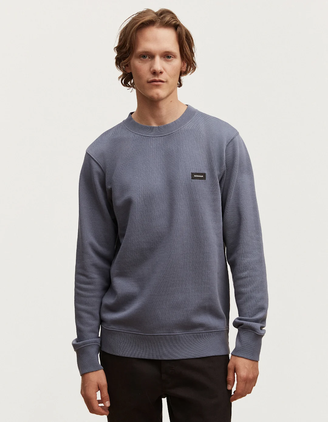 DENHAM SLIM SWEATER Unbrushed Cotton DENHAM