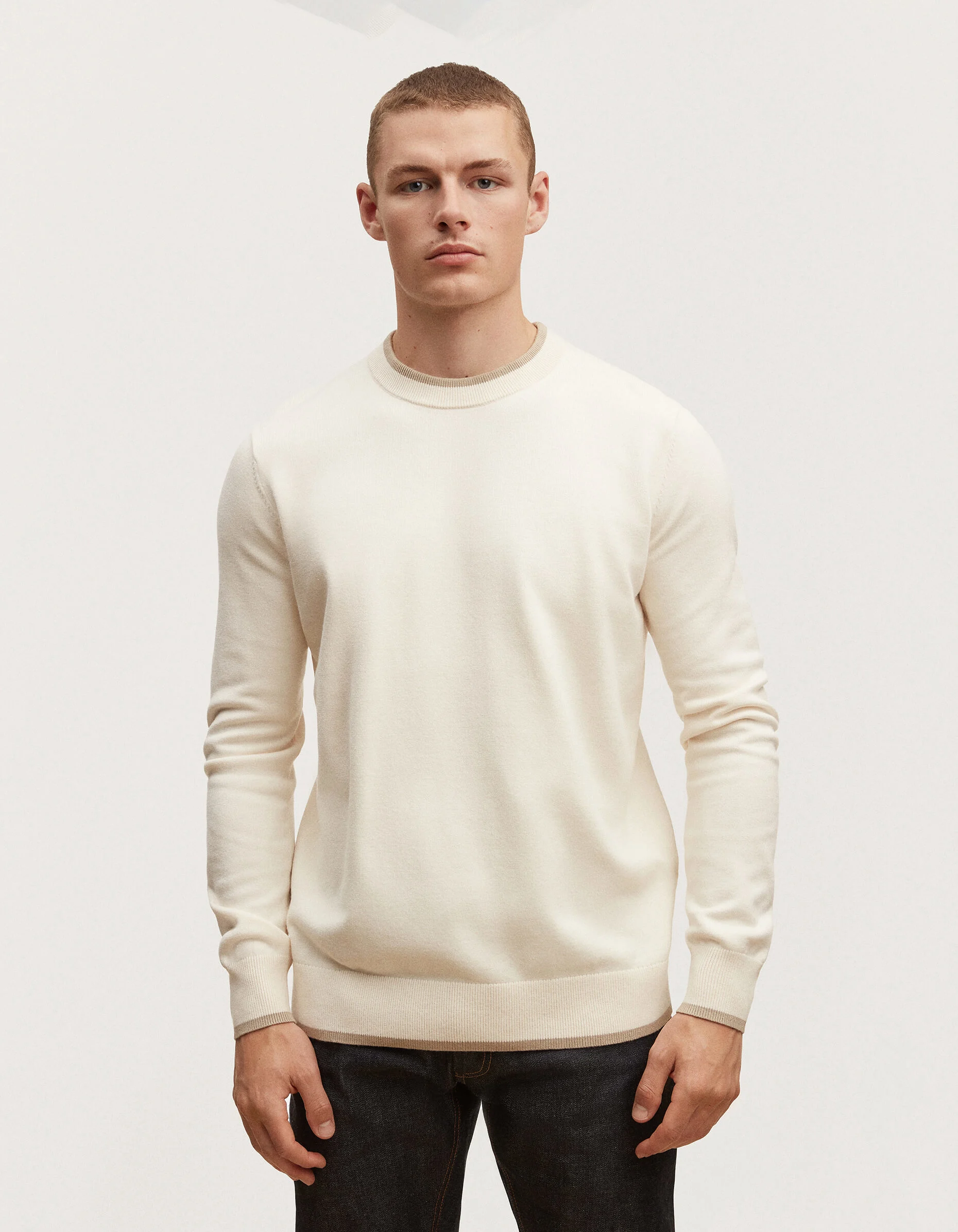 EATON CREW SWEATER Soft Compact Knit