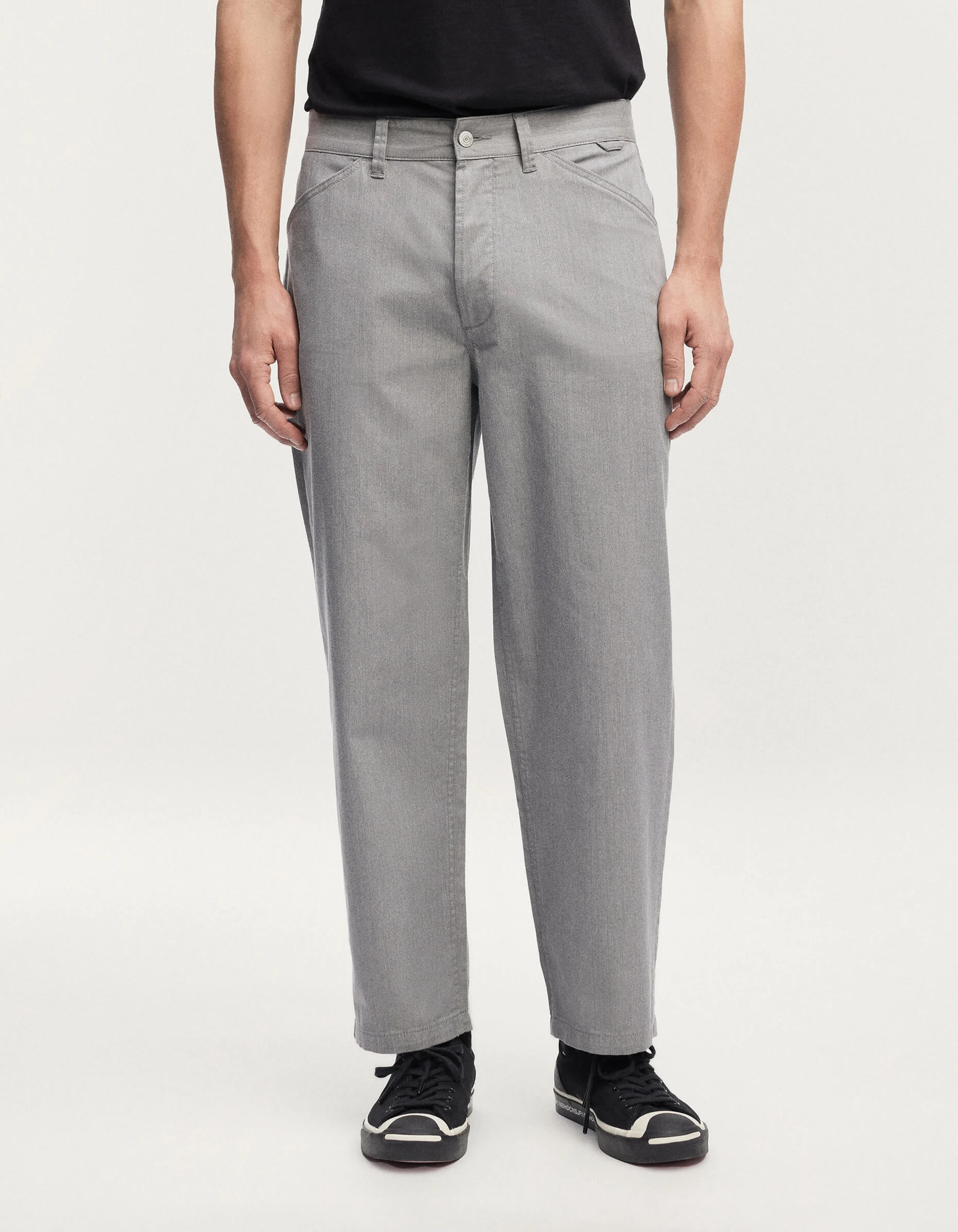 KORYU TWILL CHINO Grey Melange