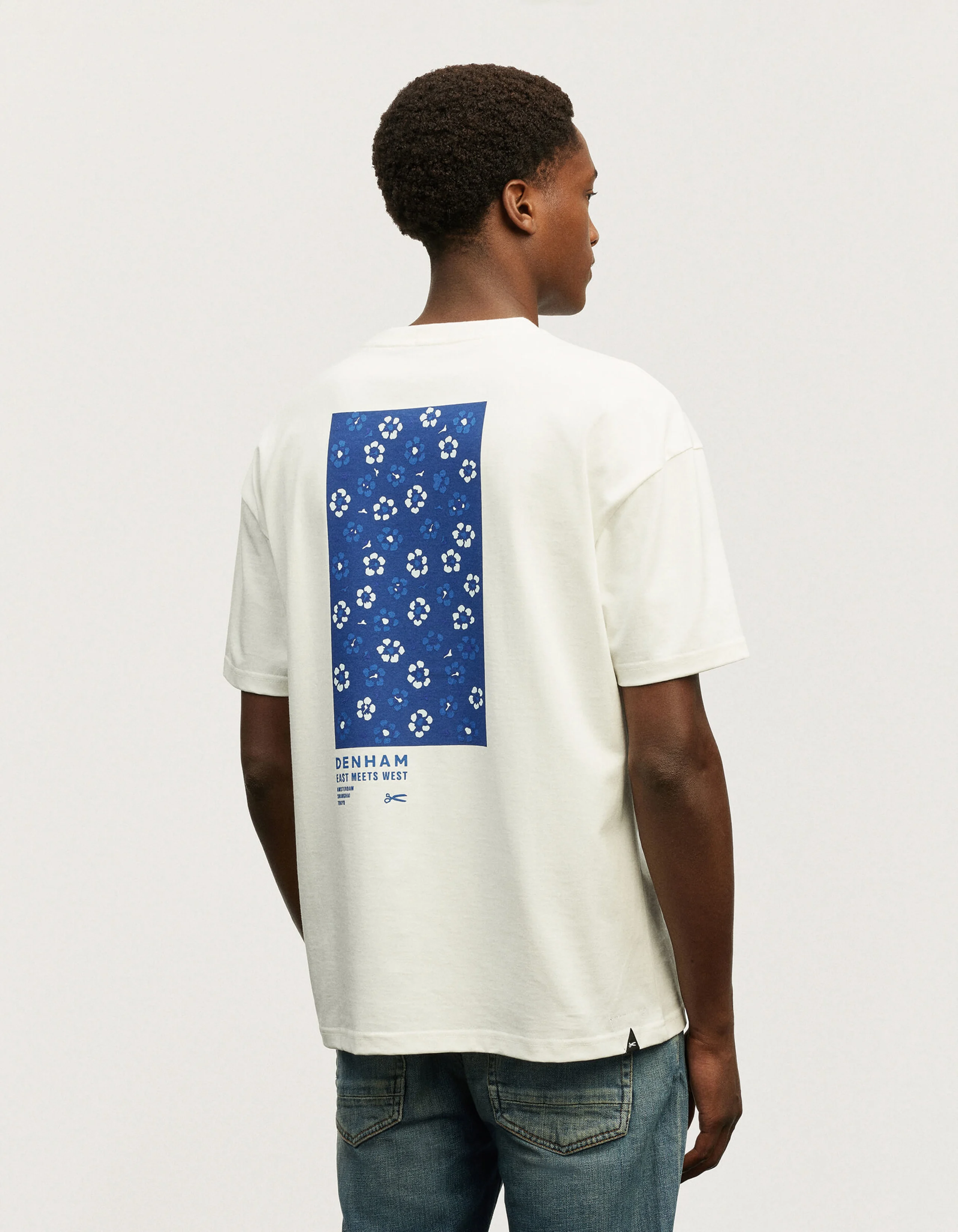 KATAGAMI FLOWER BOX TEE Heavy Cotton Jersey