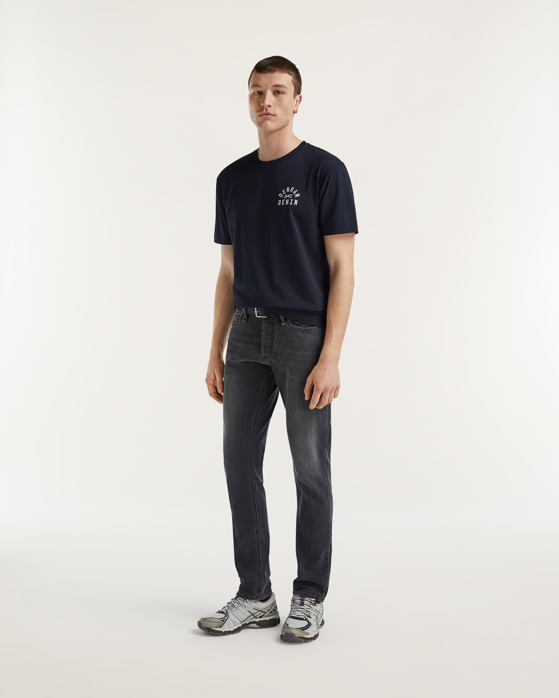 極美品 DENHAM W33 RAZOR SLIM FIT 片青耳 VCSS RAZOR Authentic Grey Wash - DENHAM