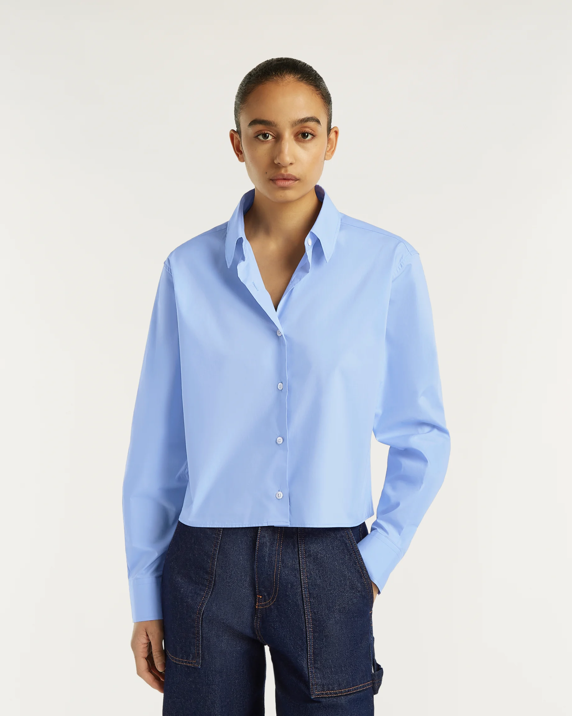 KIRI SHIRT Cropped Poplin