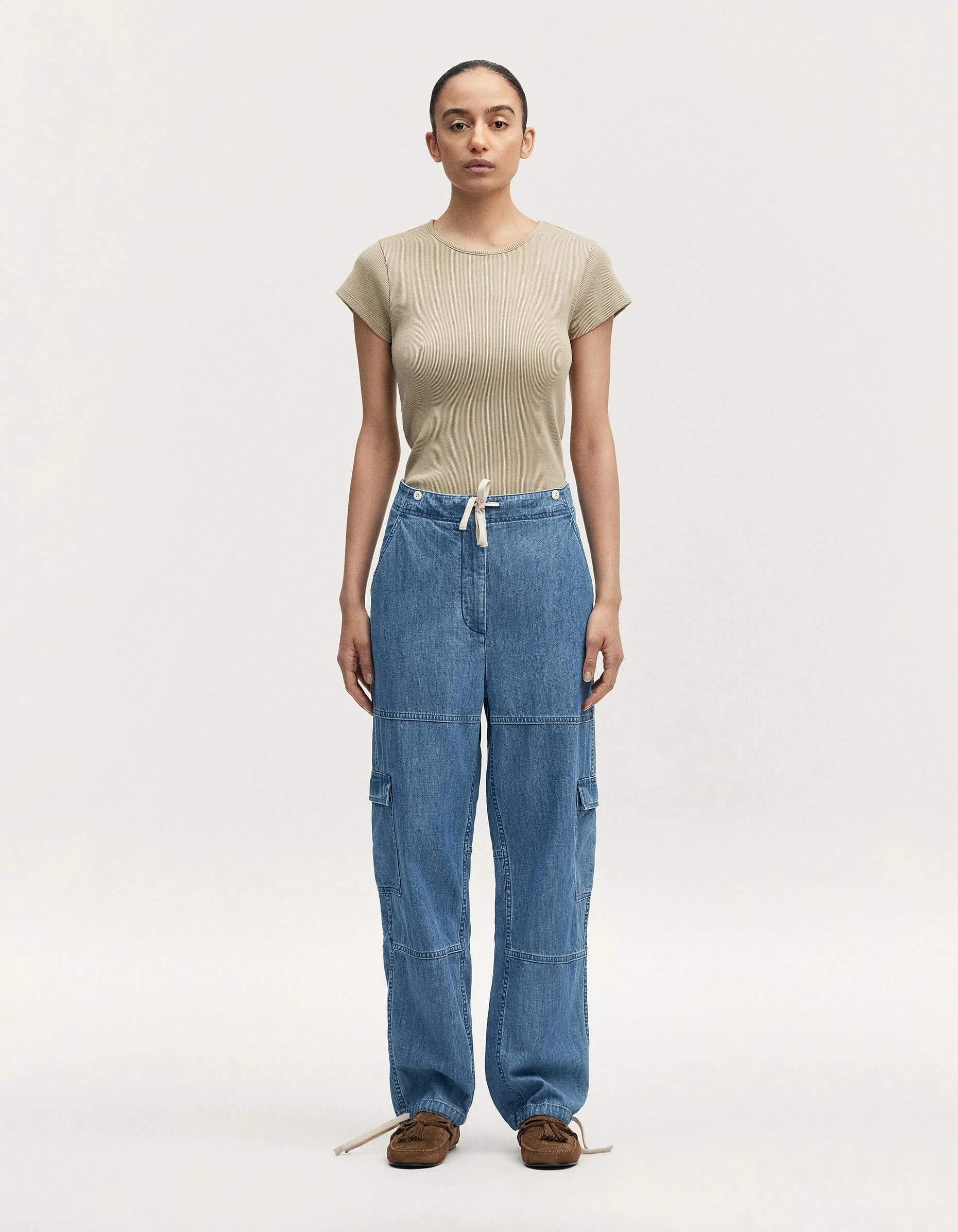 BOTAN CARGO PANT Chambray