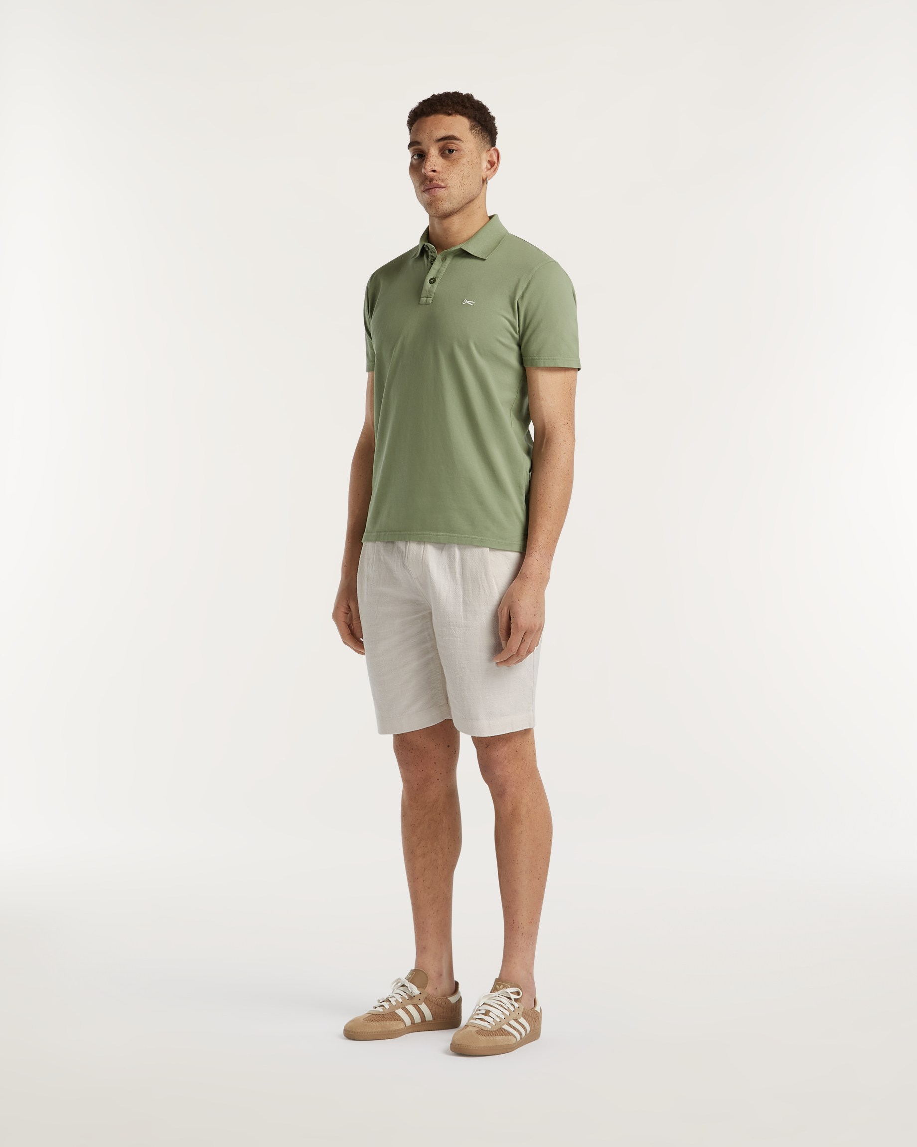 パンツ SASUKE PLEATED SHORT IJ denham SASUKE PLEATED SHORT Structured Cotton Linen - DENHAM