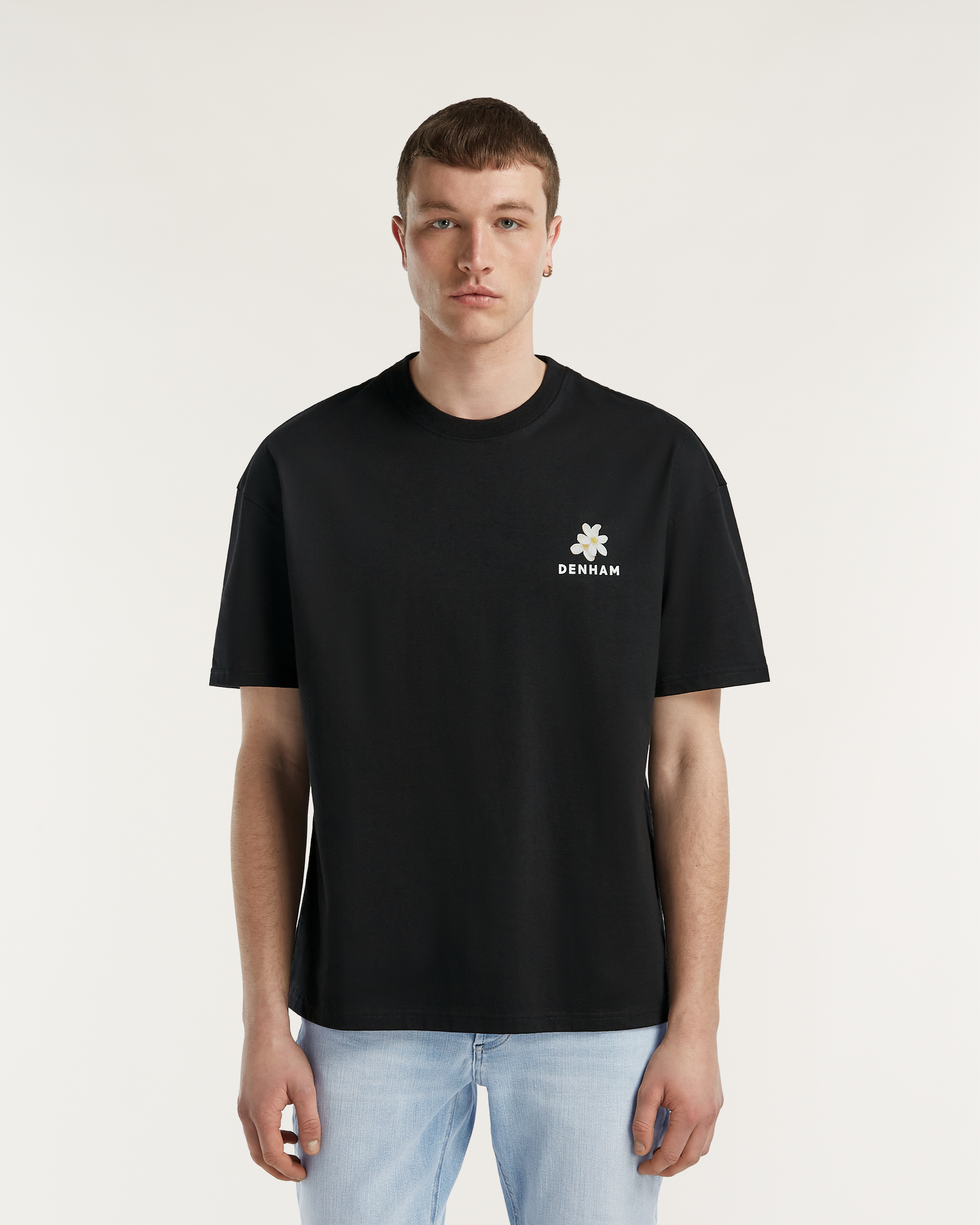 ◆DENHAM◆ AMALFI TEE ヘビーコアジャージ Tシャツ ブラック AMALFI TEE Heavy Core Jersey - DENHAM