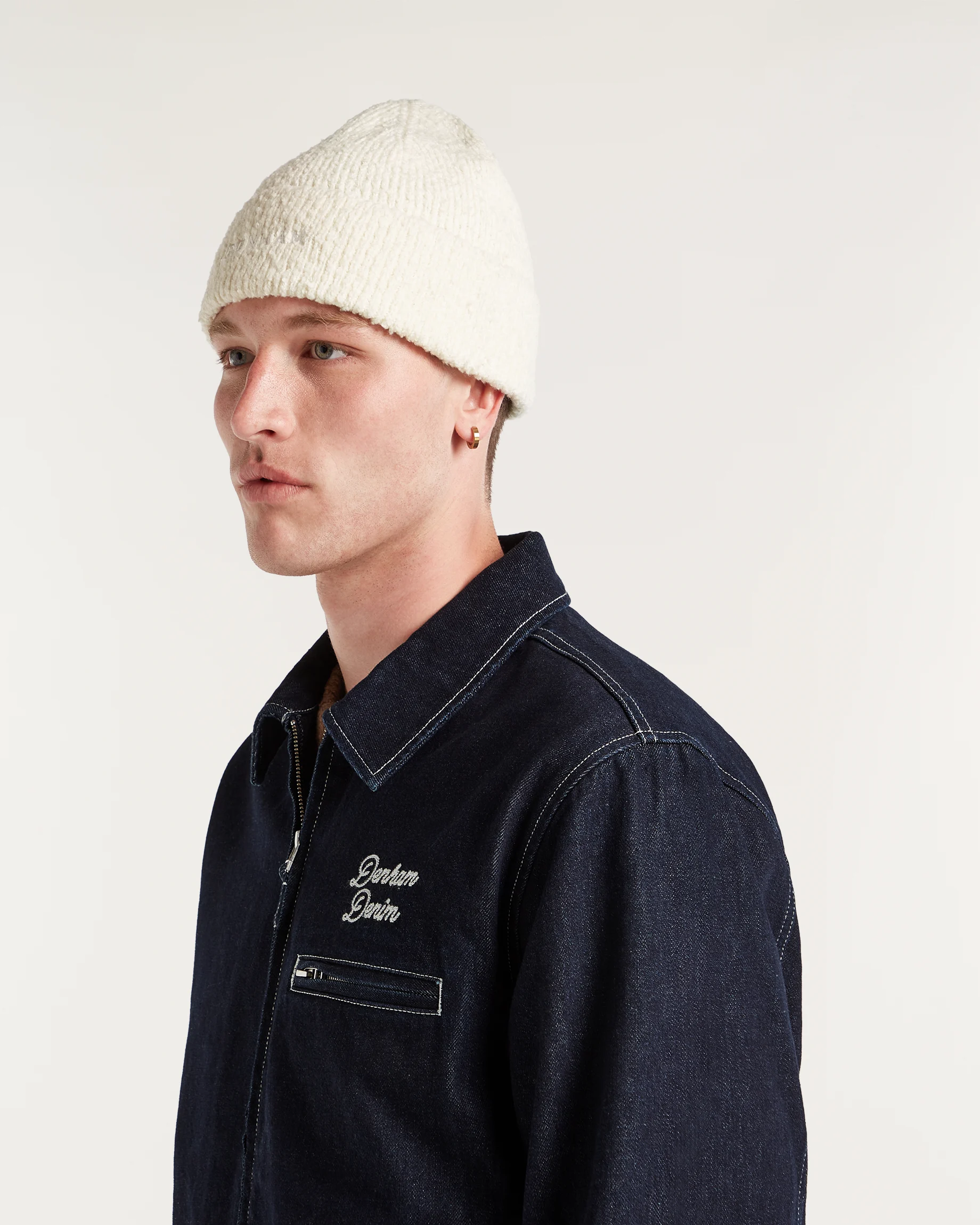 DENHAM BEANIE ECRU