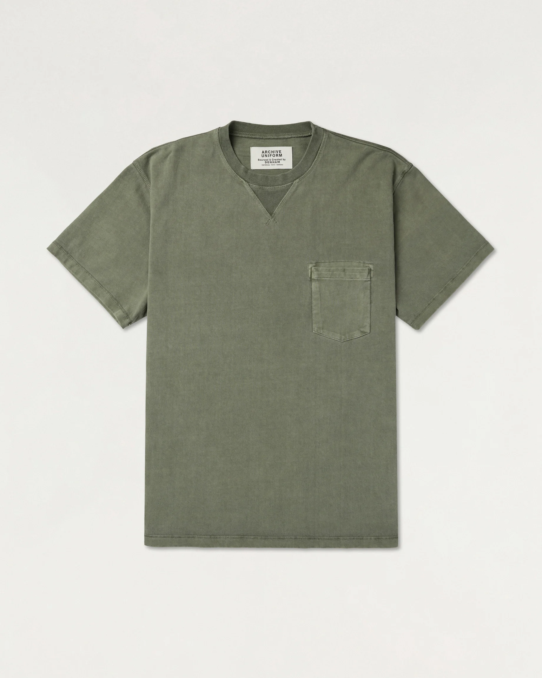 S03 POCKET TEE ARMY GREEN
