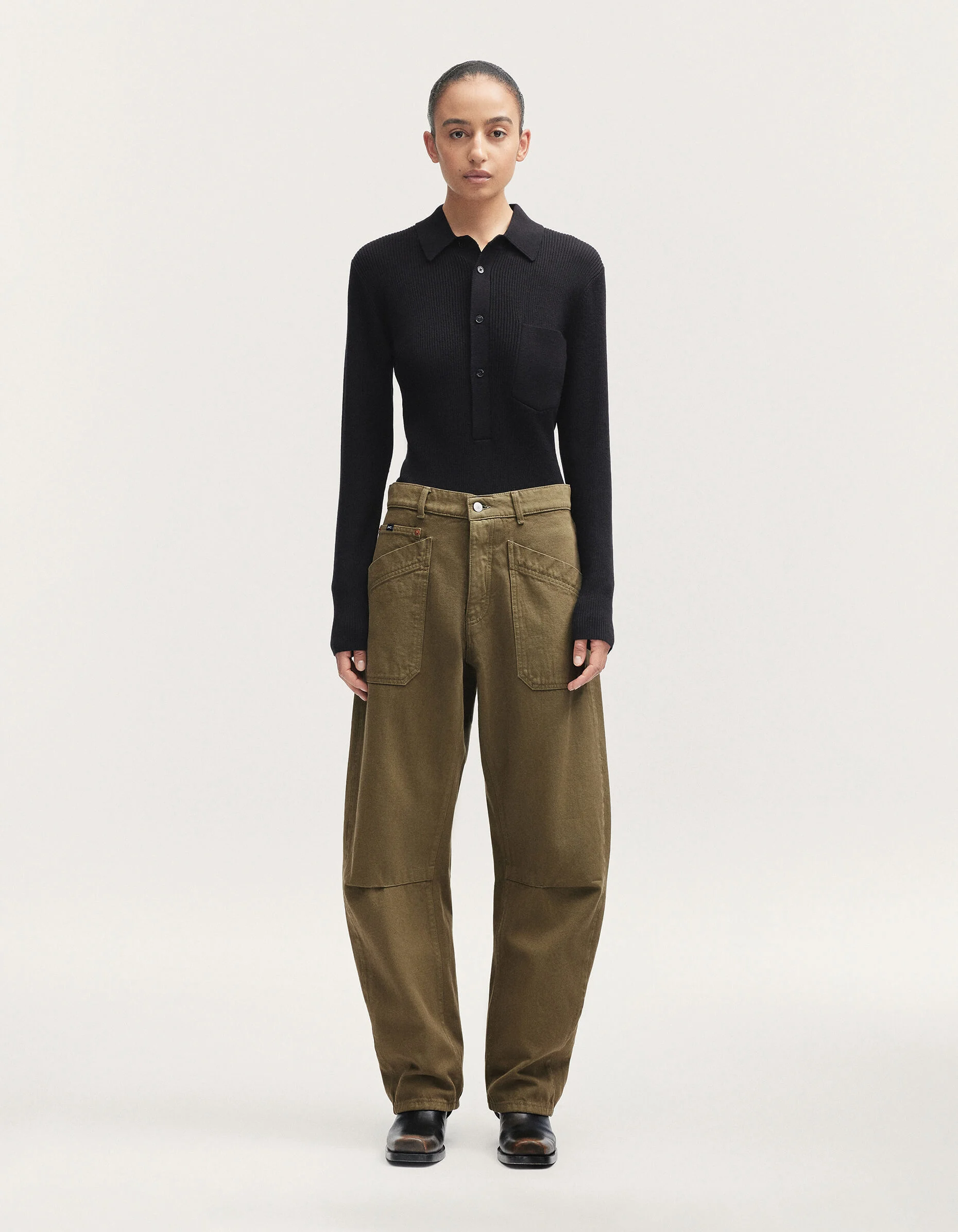 REINA CARGO PANT Garment Dyed Broken Twill