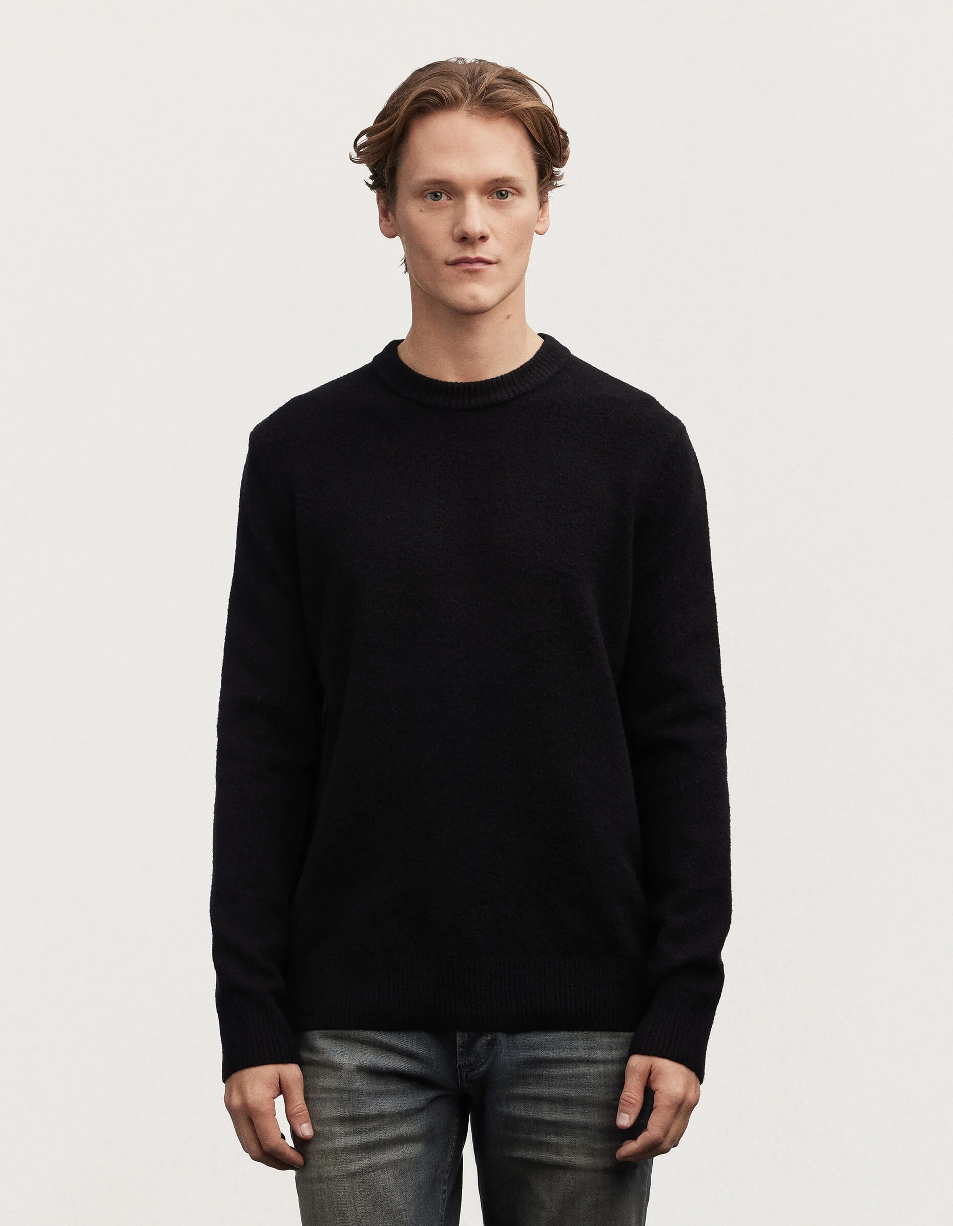 DENHAM CREW KNIT Heavy Cotton Blend