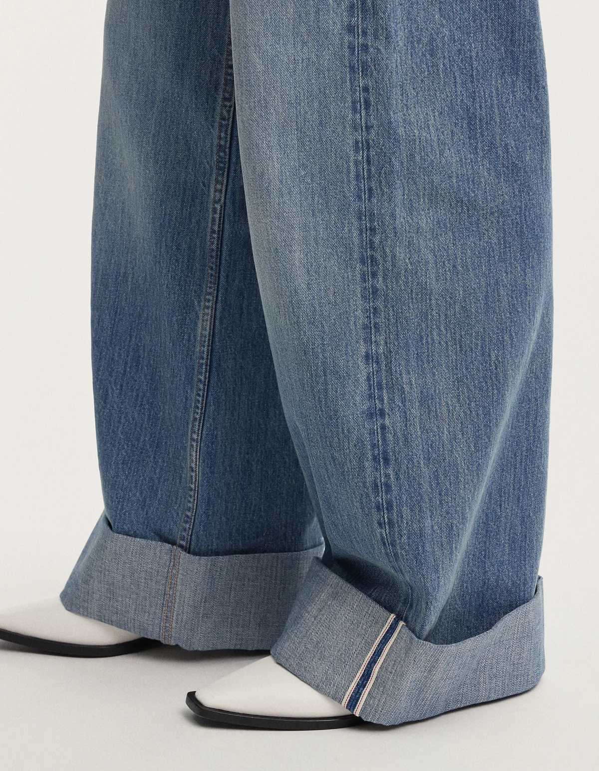 YAYOI SELVEDGE Mid Blue - DENHAM