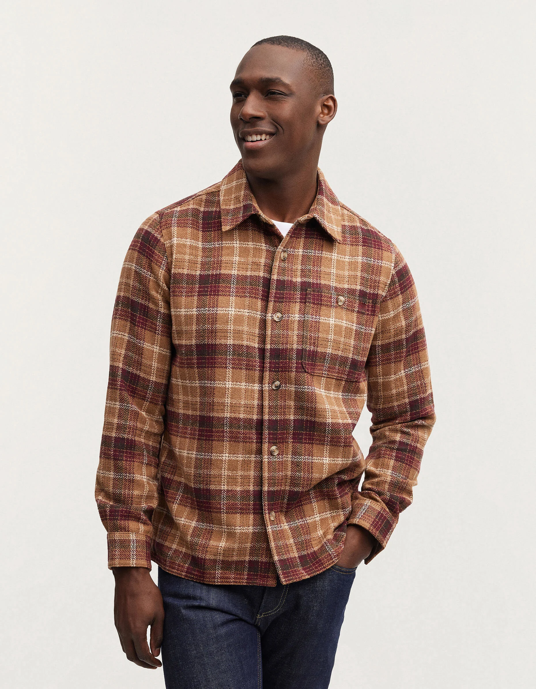 BRI BURTON Checkered Overshirt