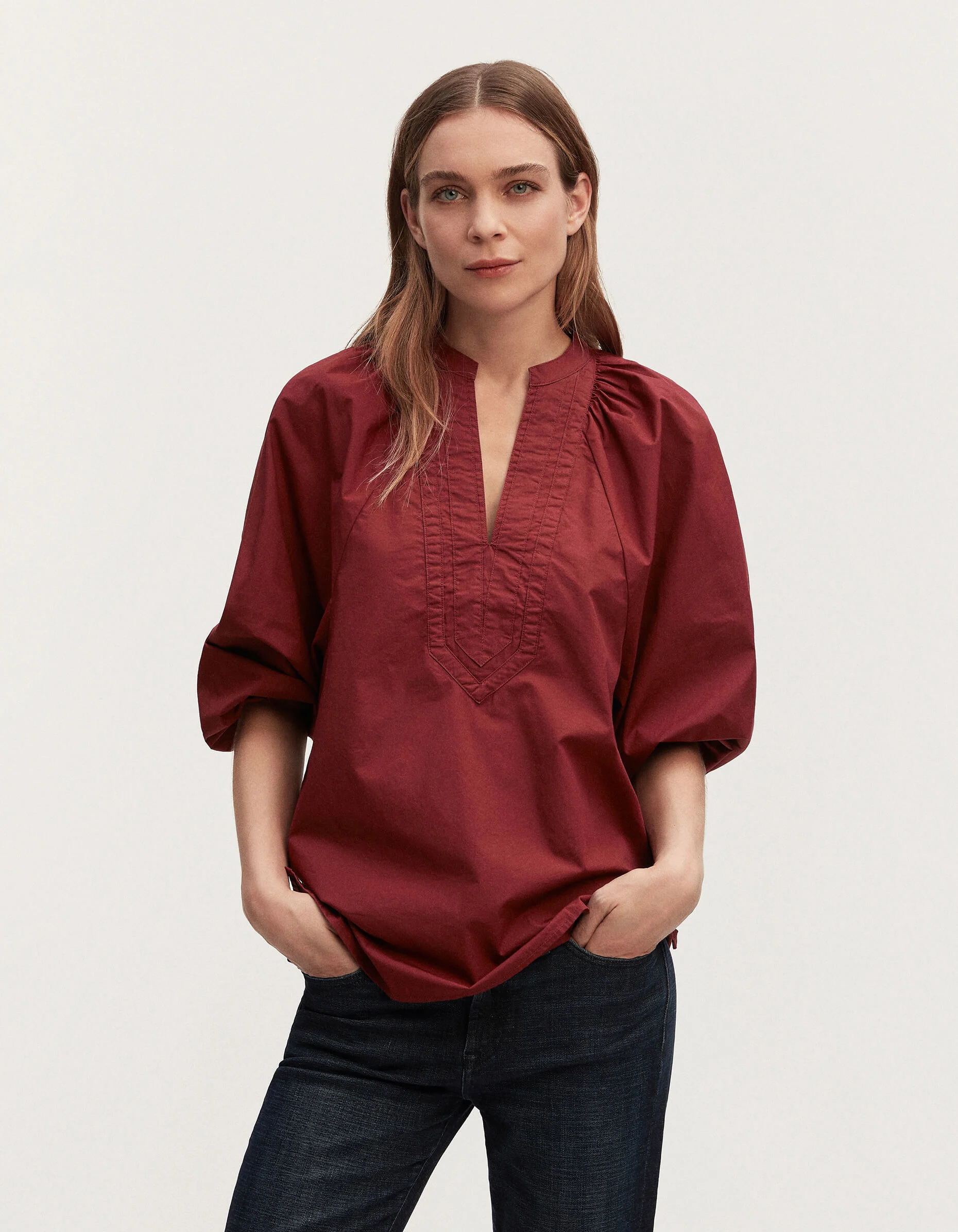 MIKKI TOP Cotton Poplin