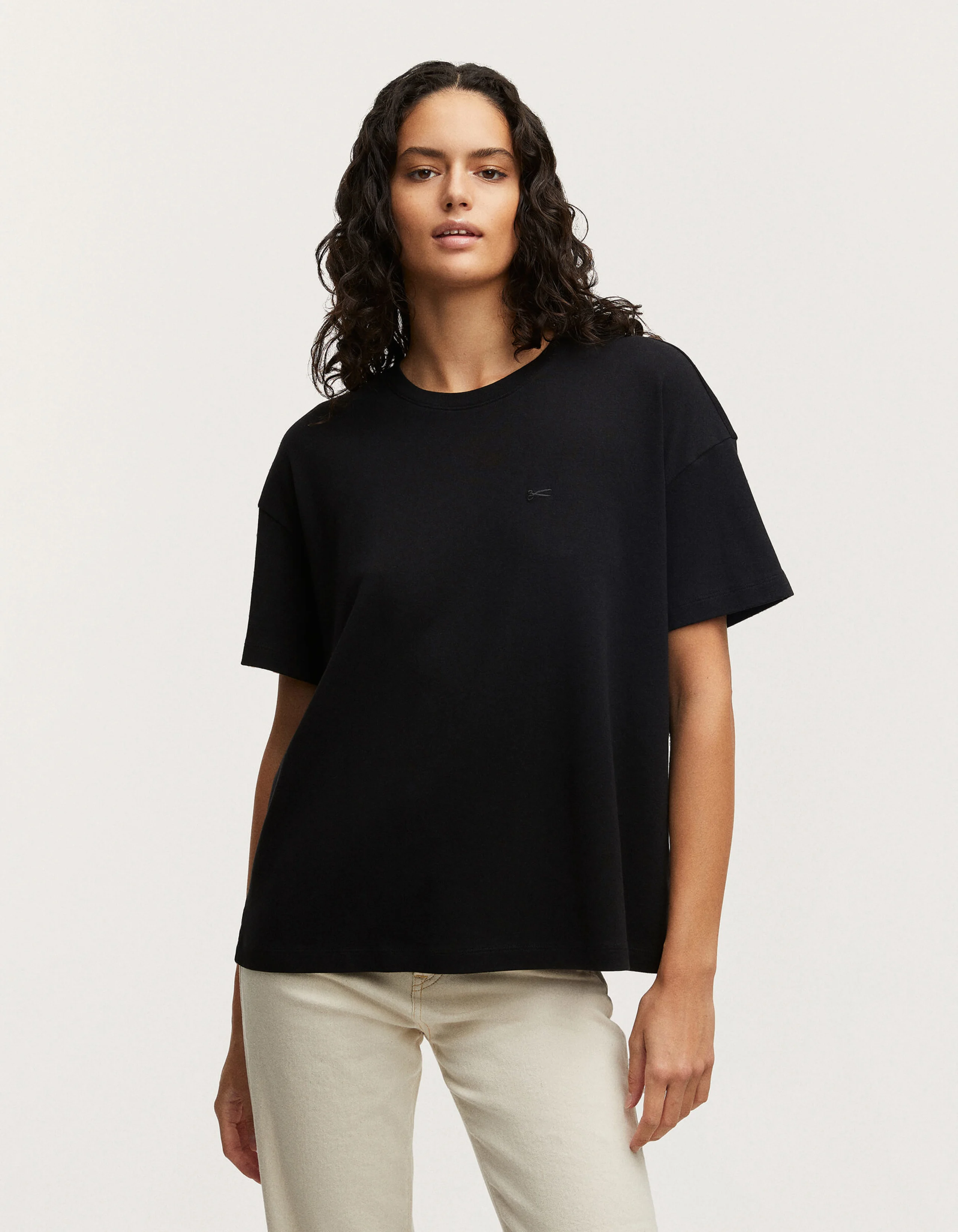 JANE TEE Rib Cotton Jersey