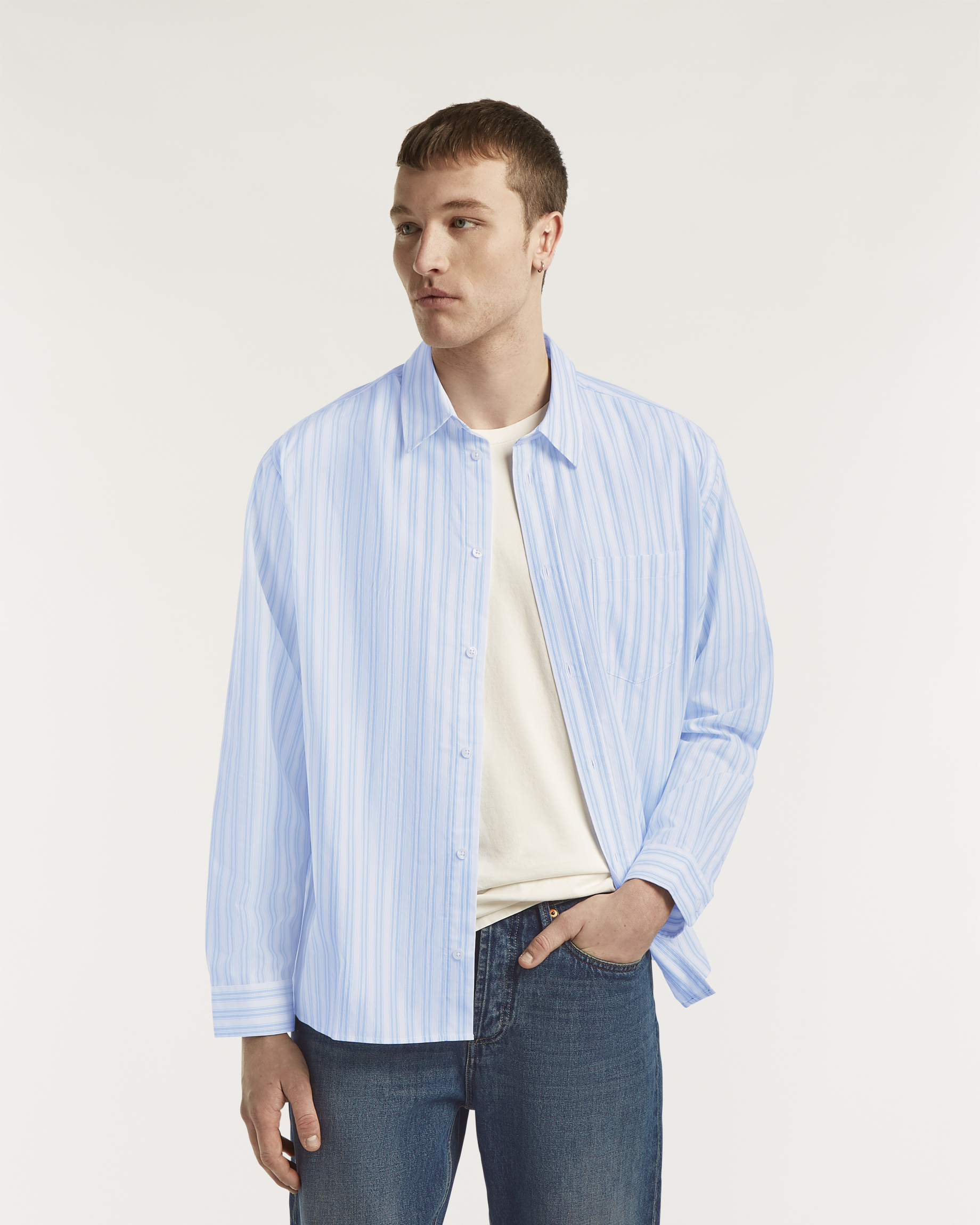 ウェア・シャツ NOAH Shirt NOAH SHIRT Cotton Stripe - DENHAM