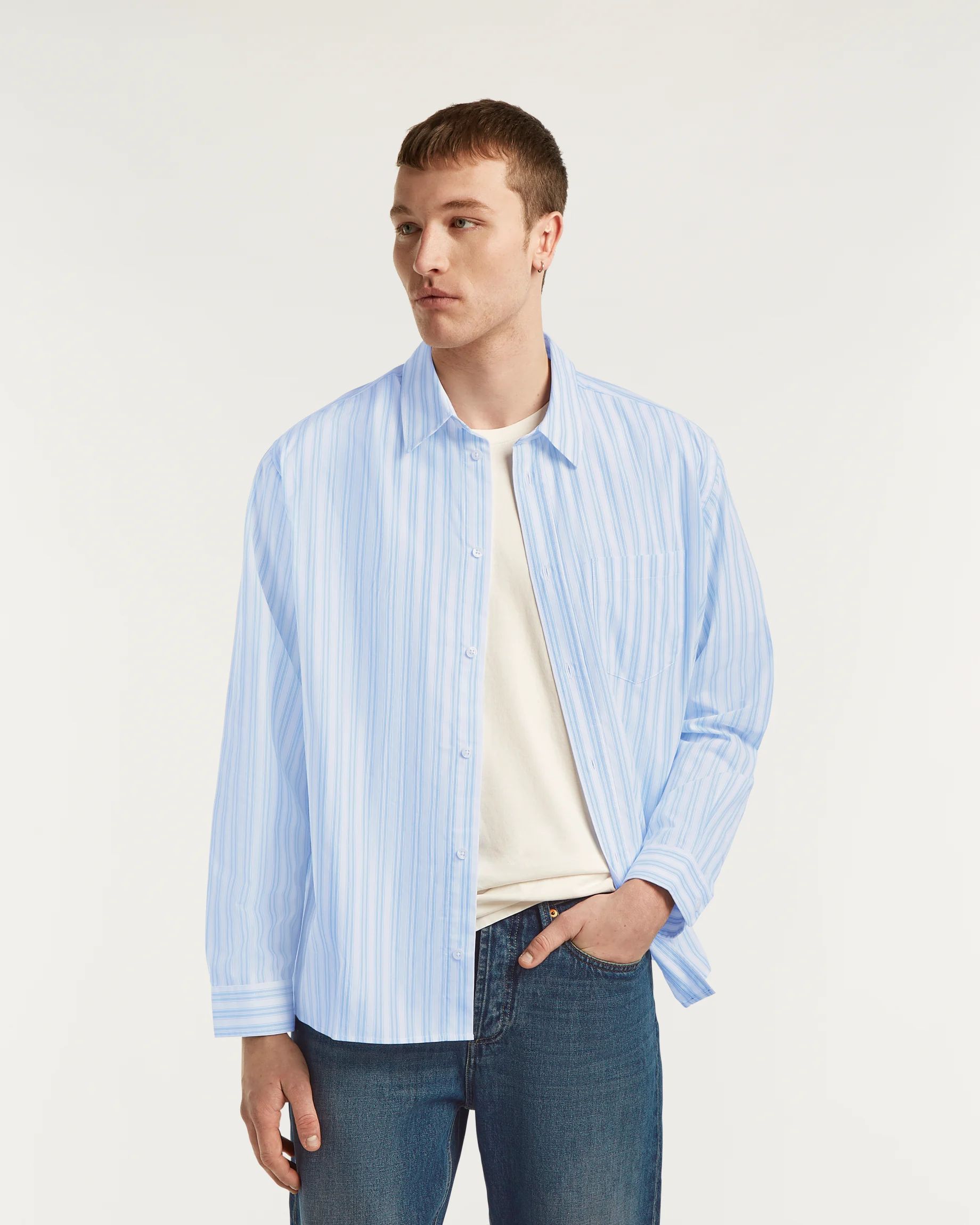 NOAH SHIRT Cotton Stripe