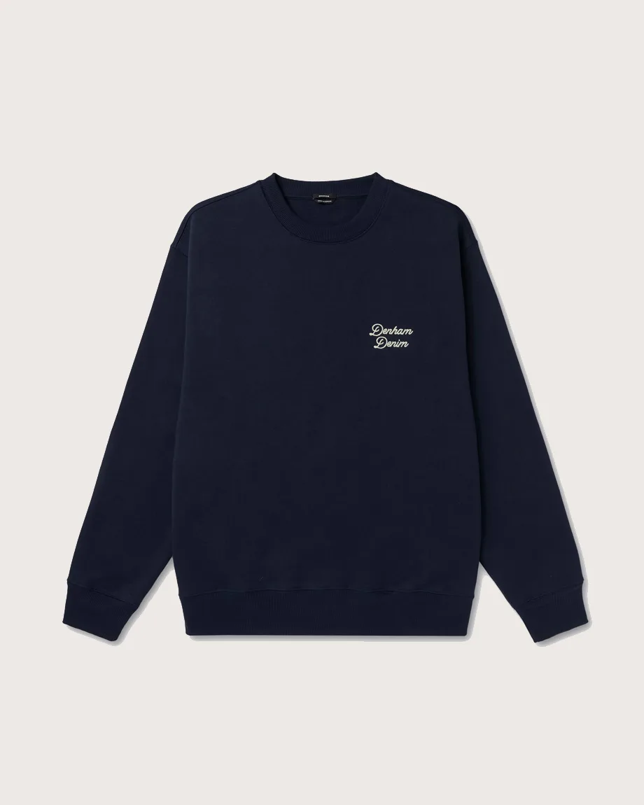 DENHAM ARCH SWEAT NAVY BLAZER