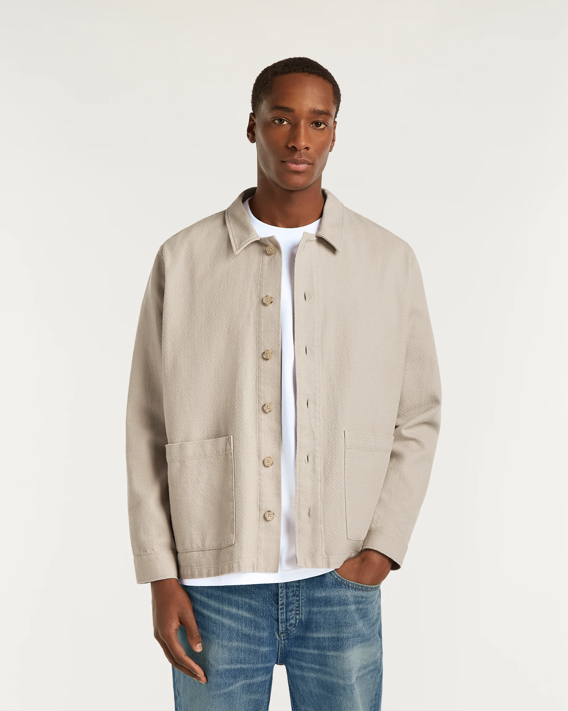 JOEY OVERSHIRT Structure Cotton