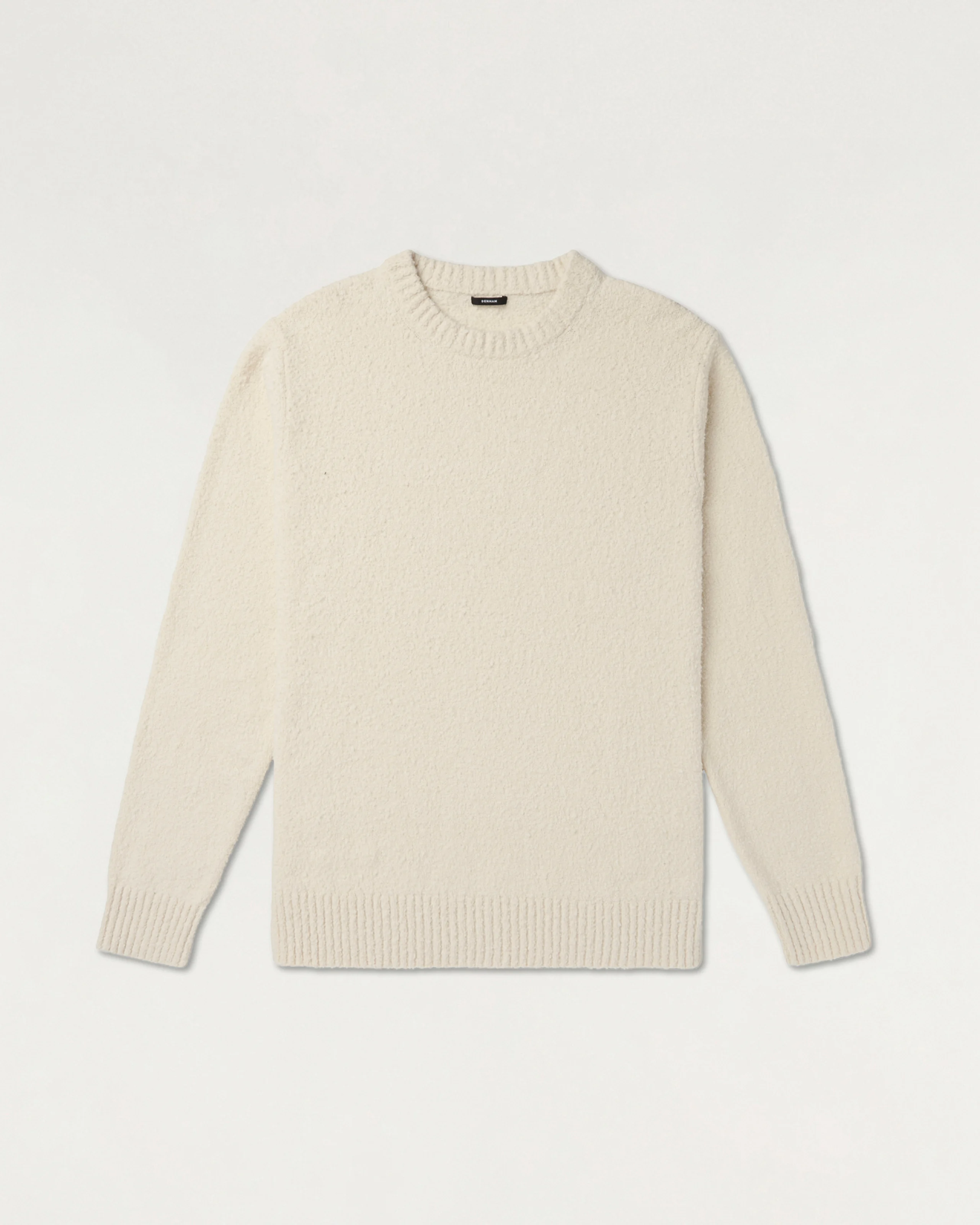 DENHAM CREW KNIT ECRU