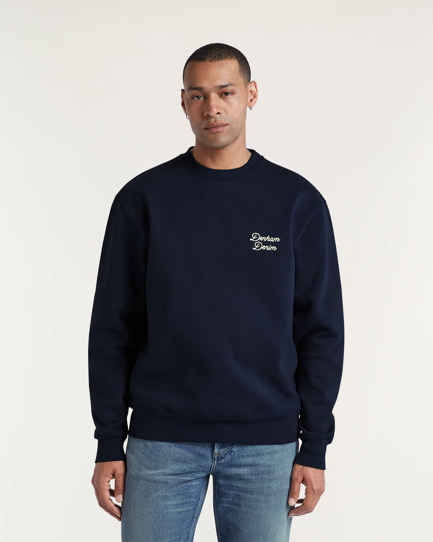 DENHAM ARCH SWEAT NAVY BLAZER