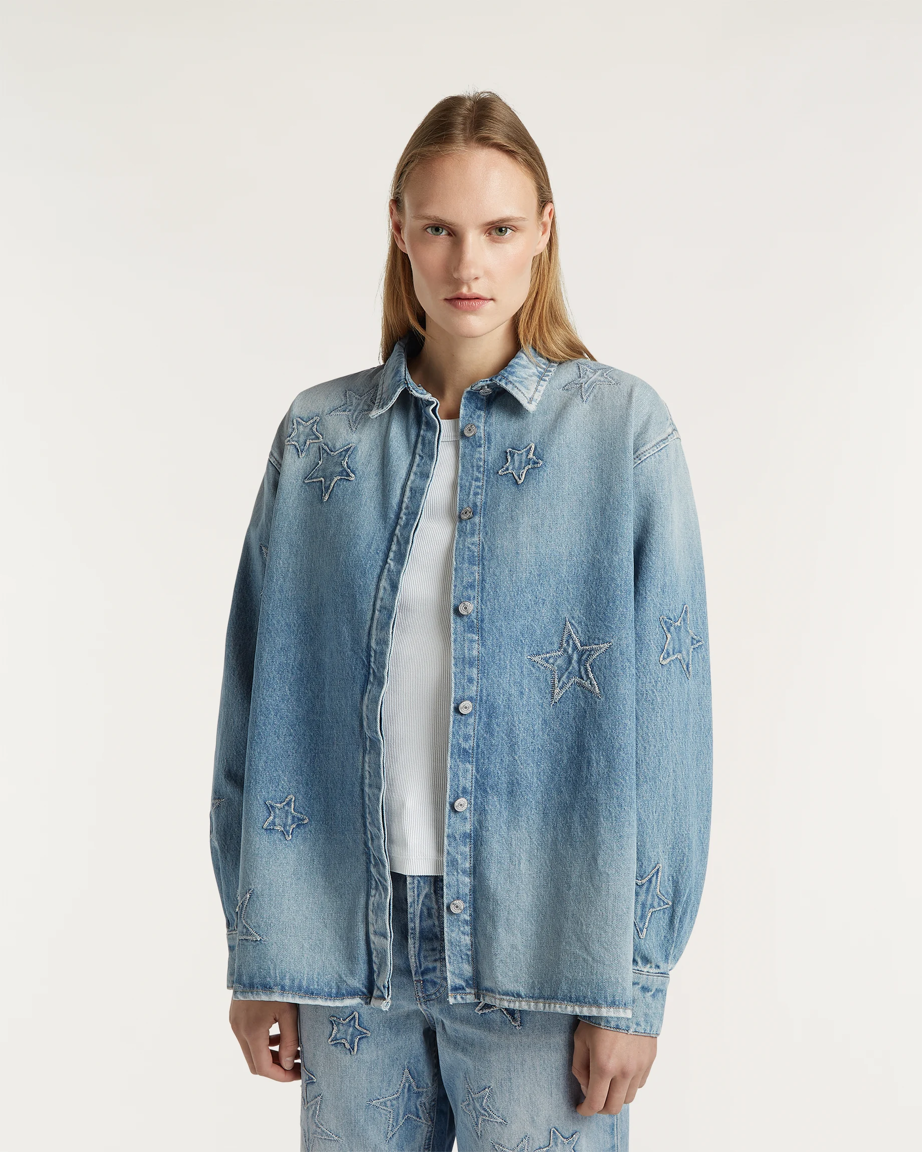 DAHLILA SHIRT LIGHT BLUE