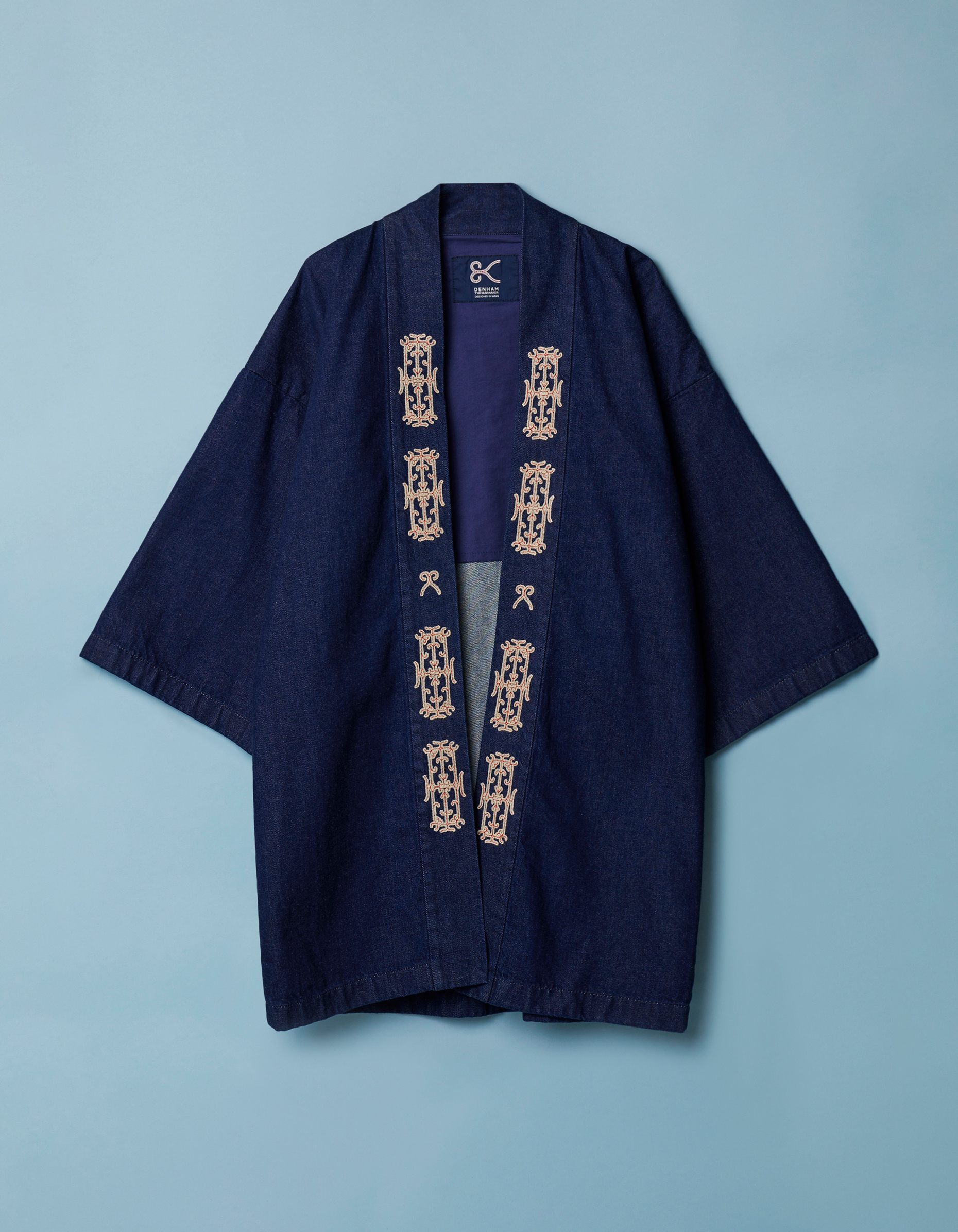 Unisex Japanese Indigo Kimono Cardigan hot