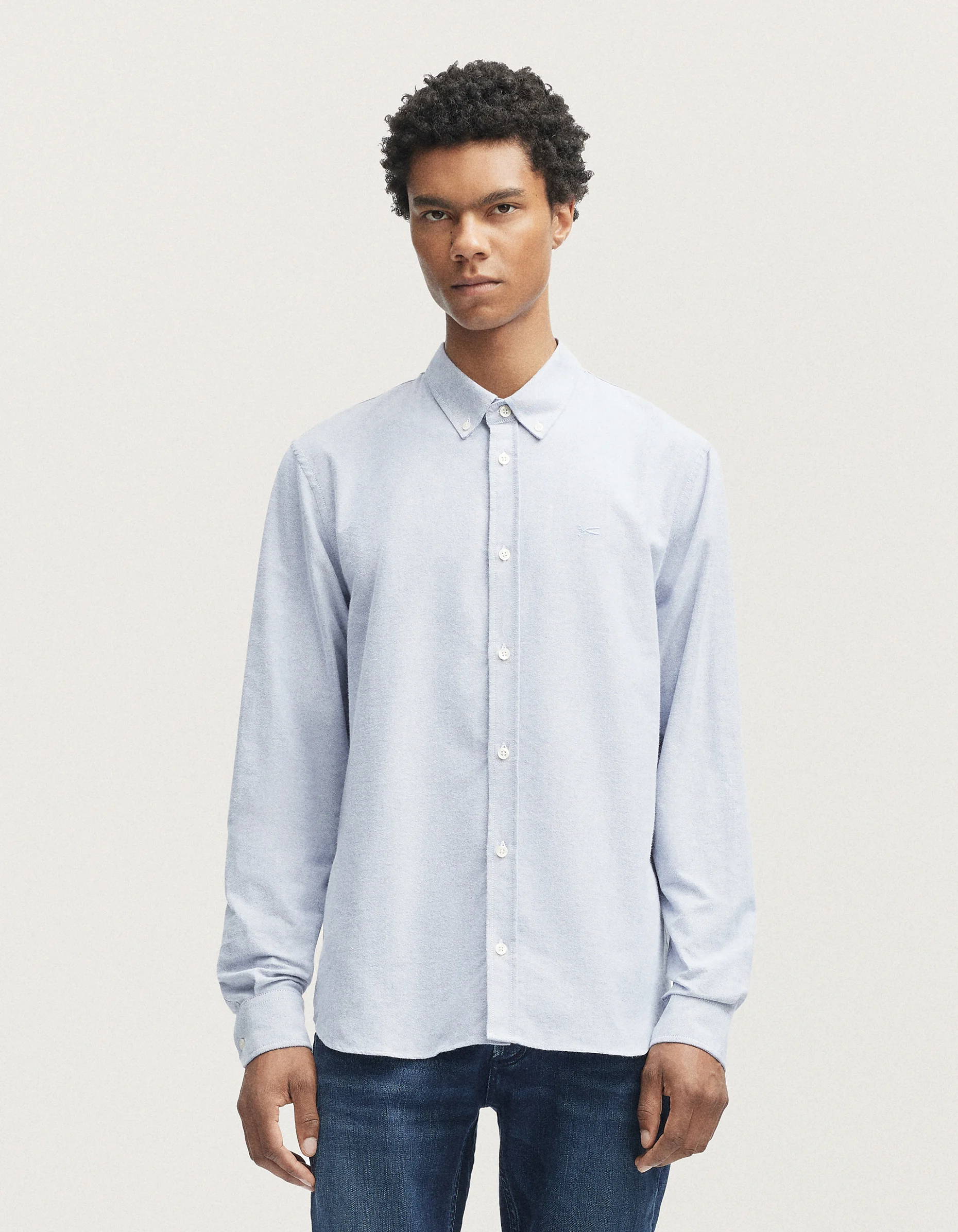 RICH SHIRT Pinpoint Brushed Oxford