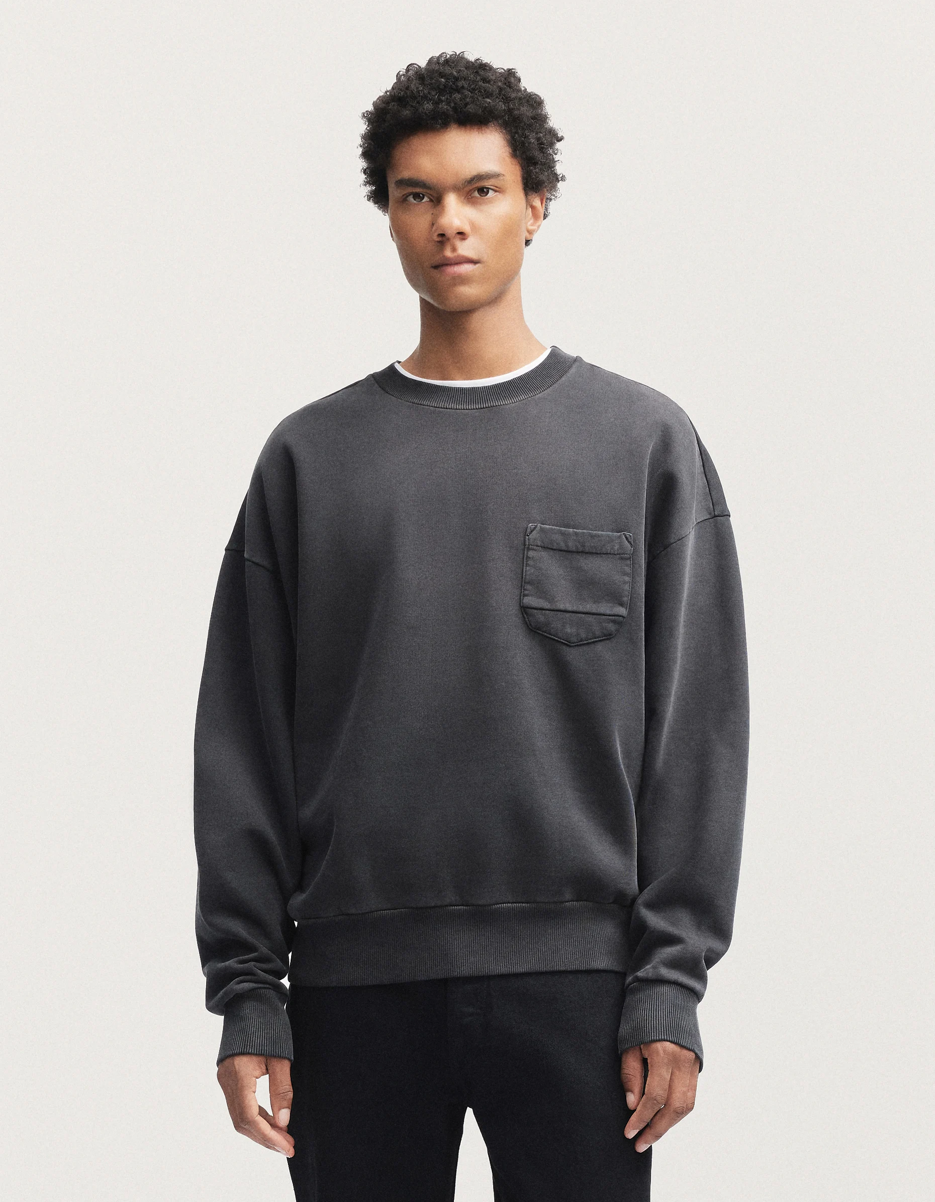 NOAH POCKET Sweat Heavy Washed