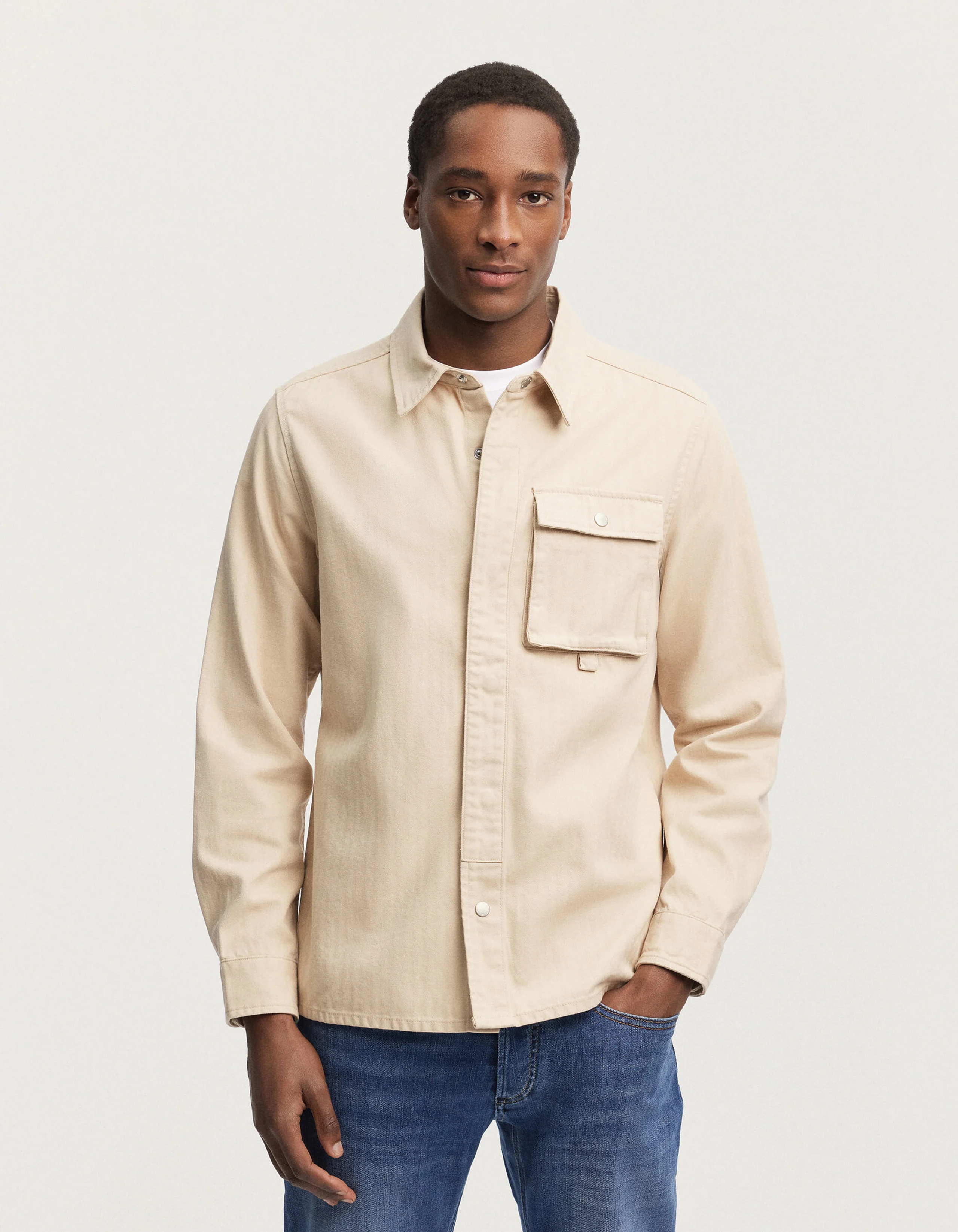 TETON OVERSHIRT Cotton Herringbone