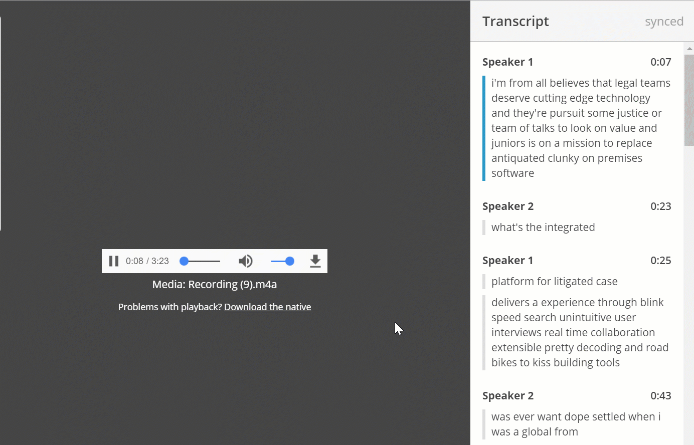 Everlaw-audio-transcription