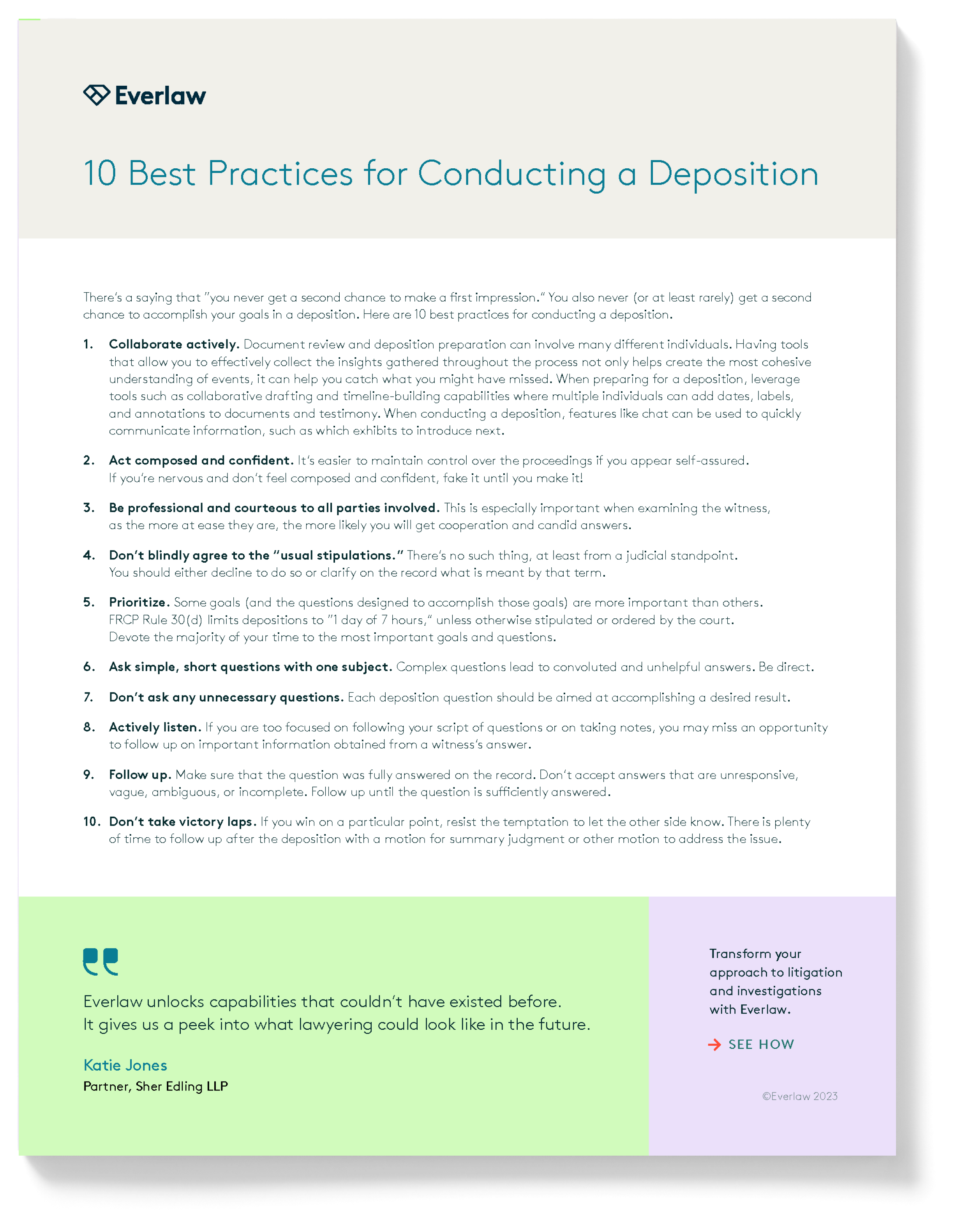 Deposition Best Practices Thumbnail