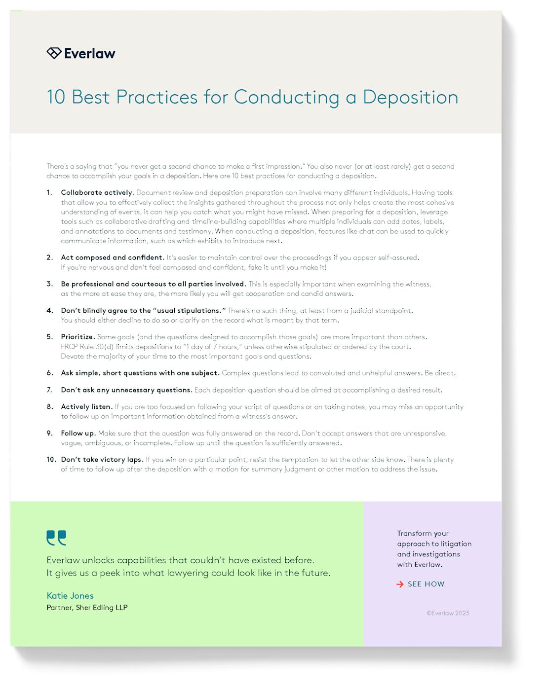 Deposition Best Practices Thumbnail