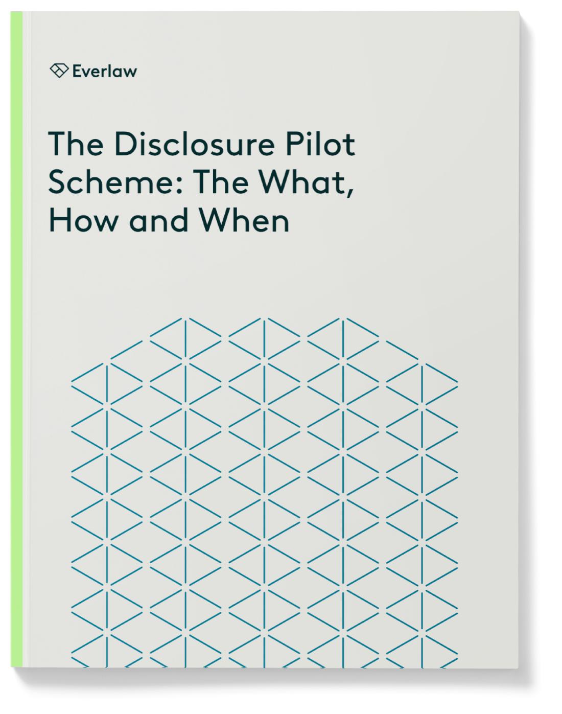 WP Disclosure Pilot Scheme Mockup