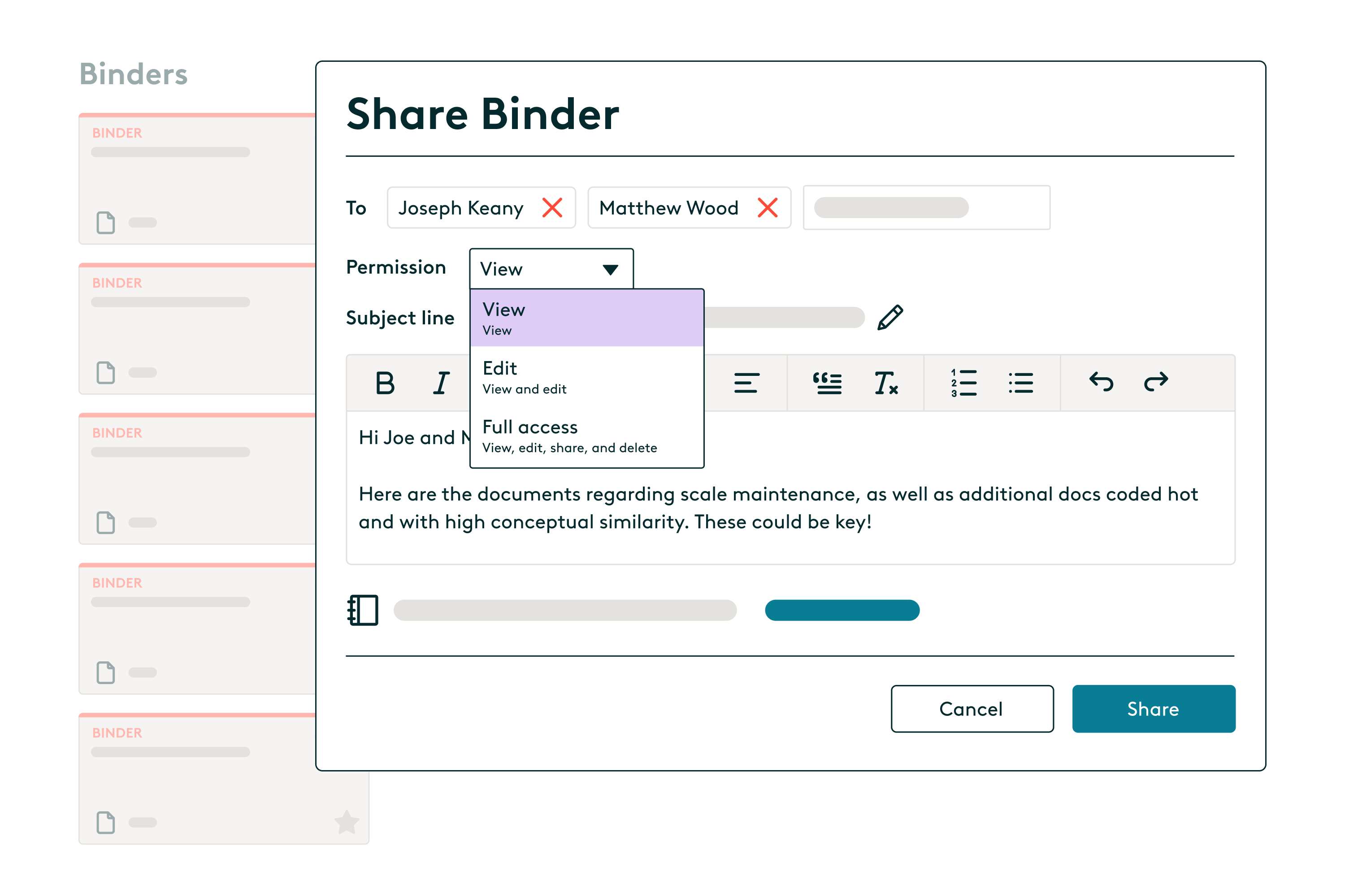 FOIA Share Binder
