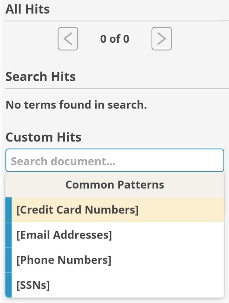 Credit Card Number Search
