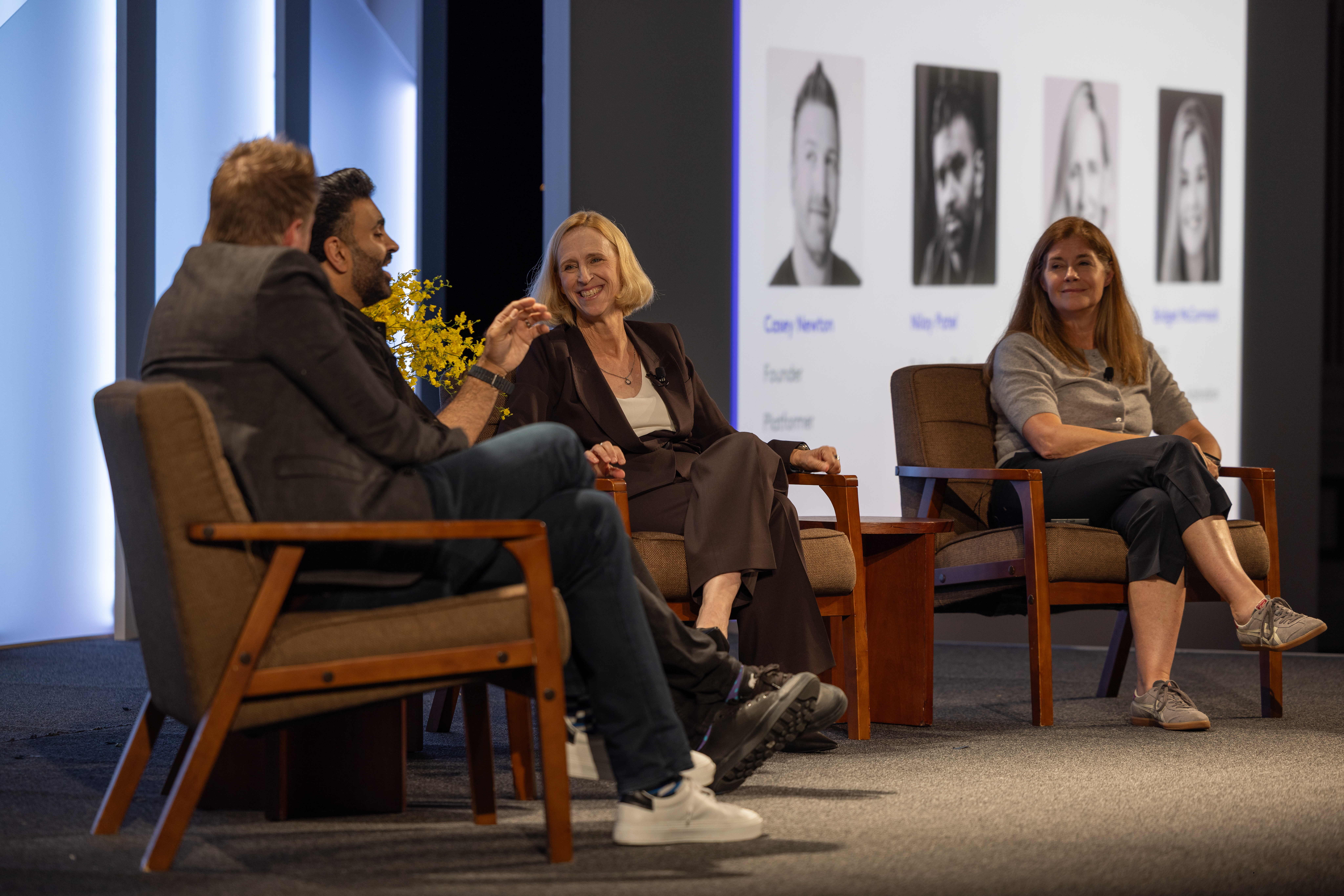 Nilay, Casey, Delfino, and McCormack at Summit