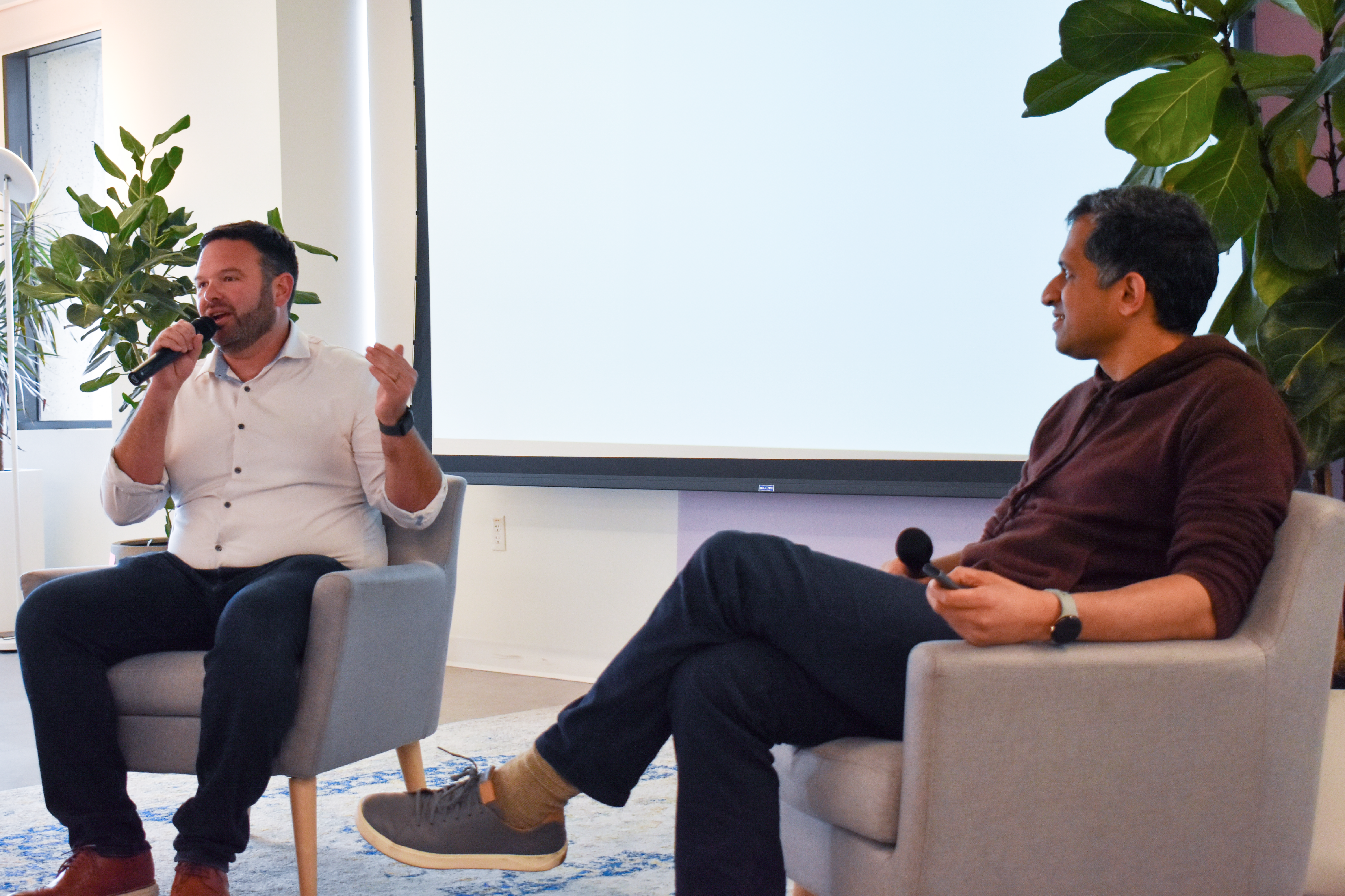 Joe Glass and AJ Shankar Speak at Everlaw Townhall