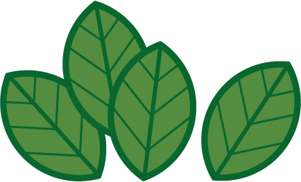 green leaves