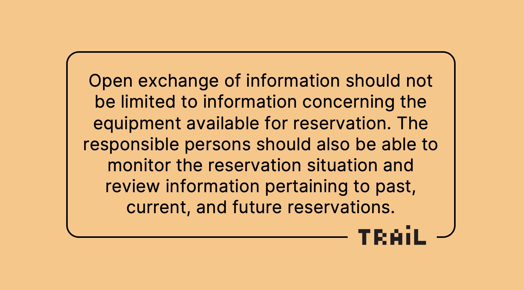 Information exchange is the key