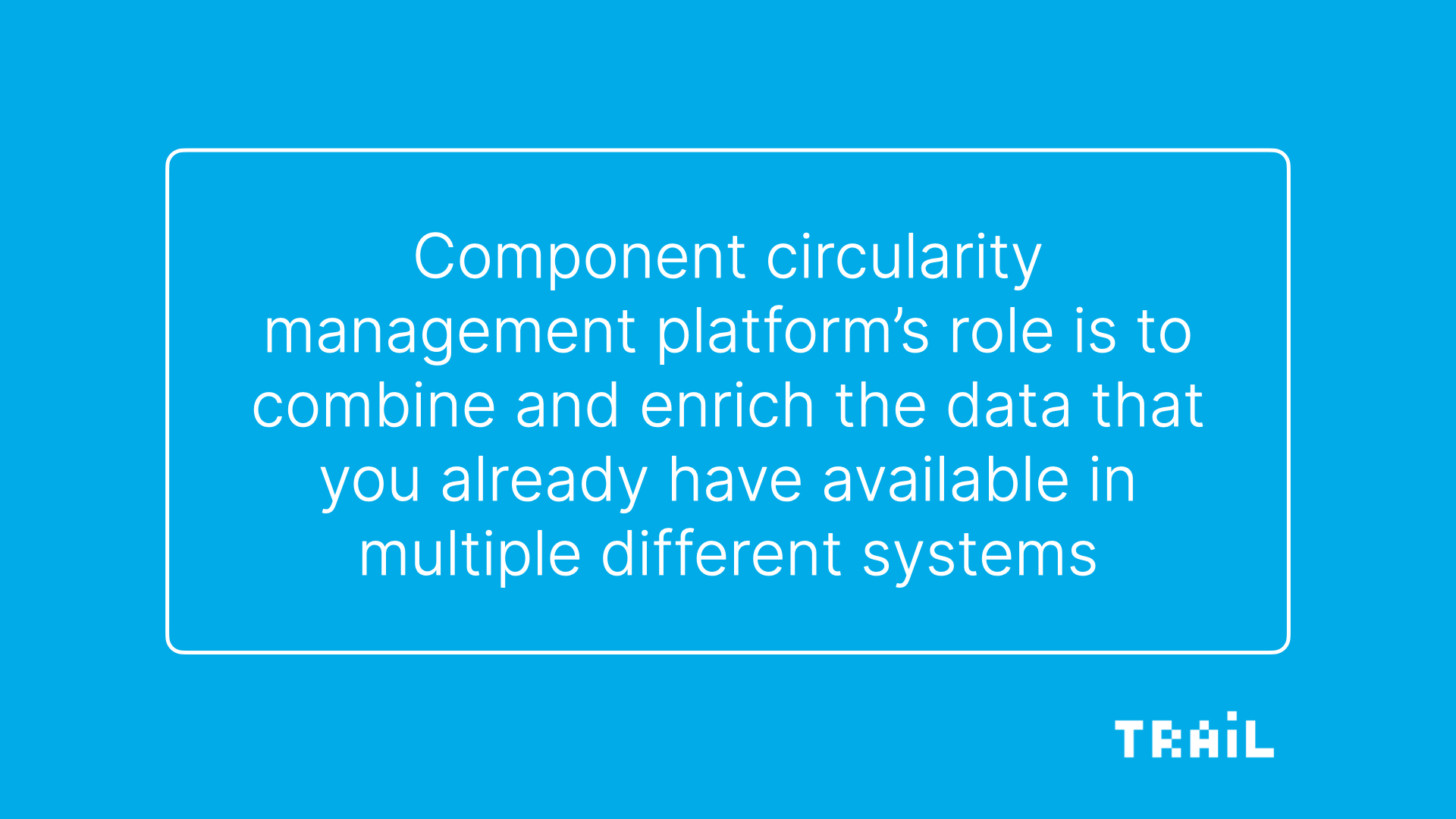 Component circularity management platform