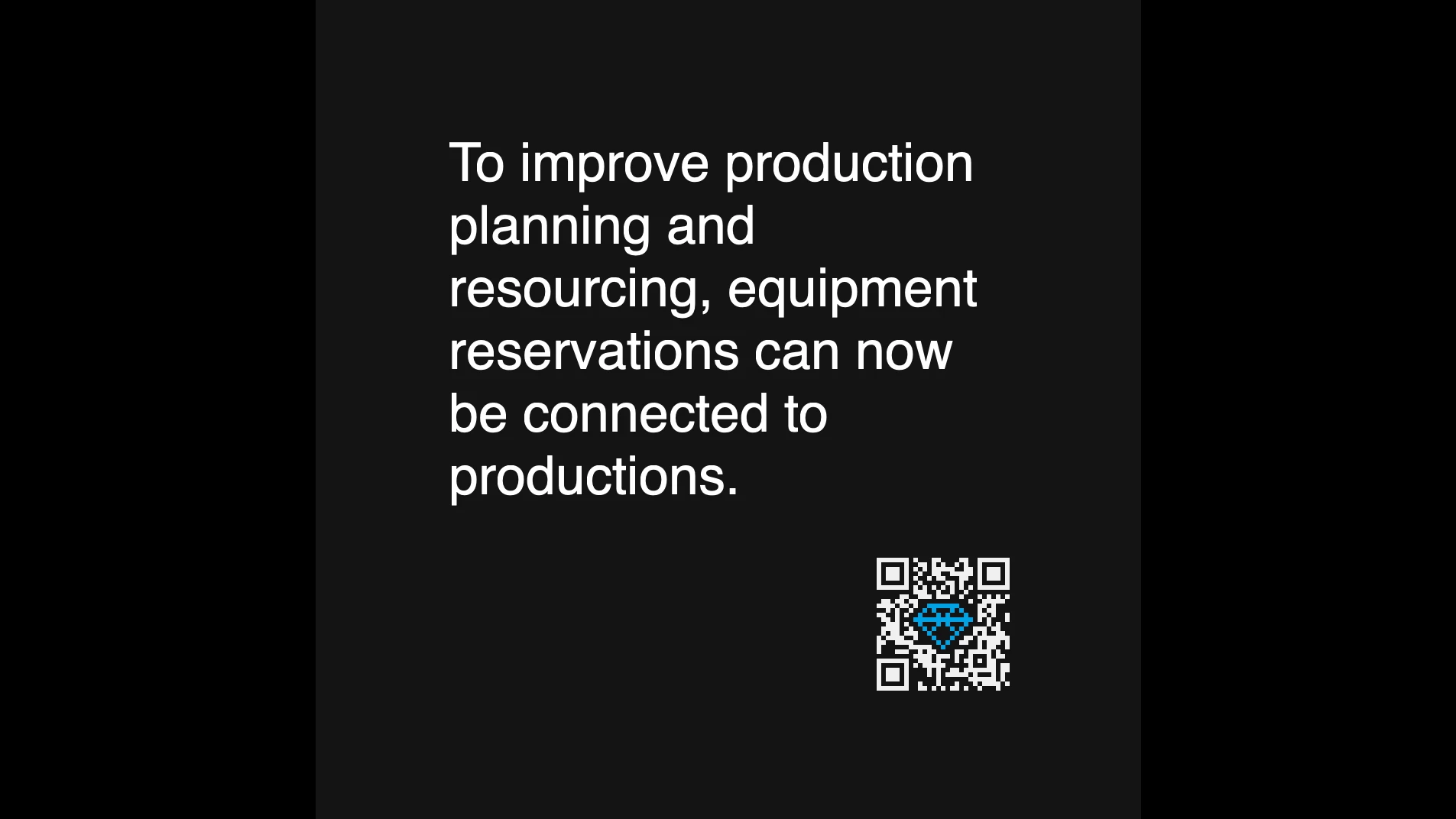 Connecting reservations with productions