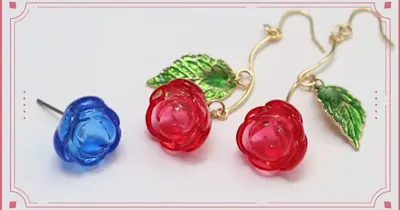 本物みたいな立体感！半球モールドで作る、レジンで咲かせる華やかな薔薇のアクセサリー