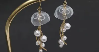 本物みたいな透明感！立体的なレジンのくらげのピアスの作り方