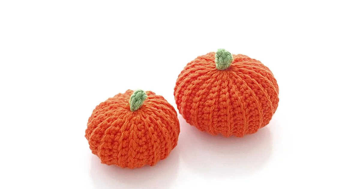 かぎ針編みのかぼちゃの作り方・アイコードの編み方