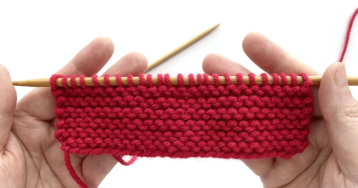 棒針編みに挑戦！ガーター編みのスワッチを作ってみよう