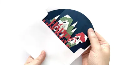 立体クリスマスカードの作り方/直立するレイヤーカードが作れるカードスタックスベースダイの使い方