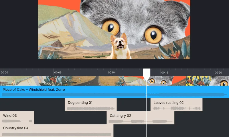 Pacote de imprensa do produto beta Studio da Epidemic Sound