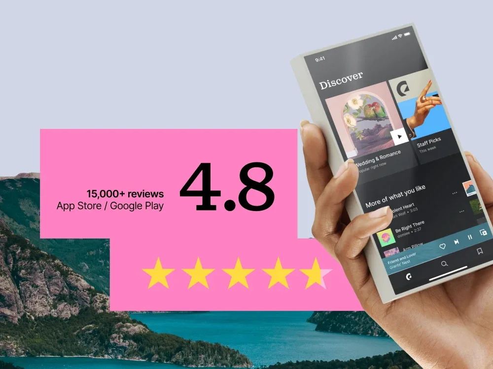 Find music anywhere you go with the app