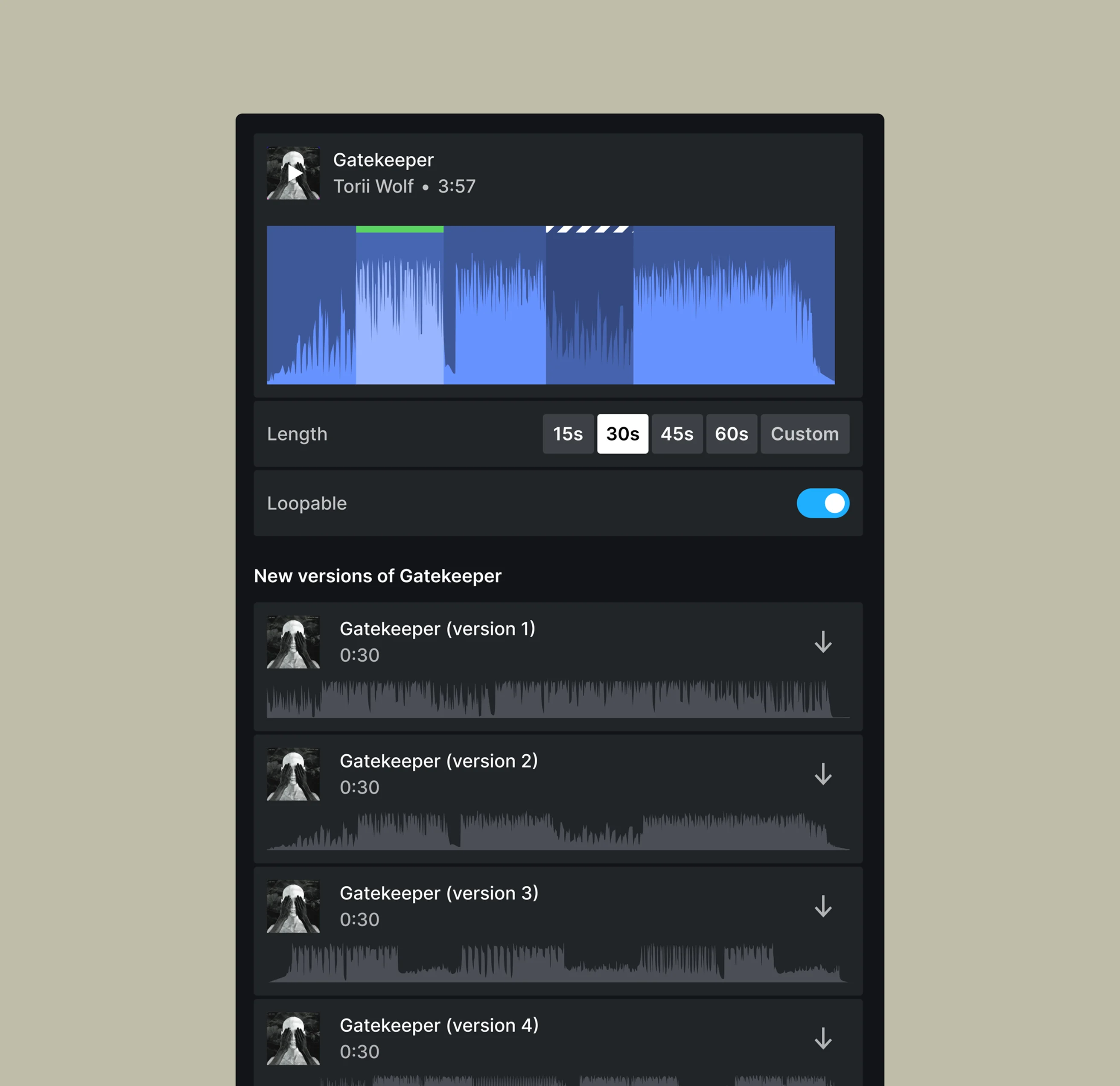 Customize tracks to fit better
