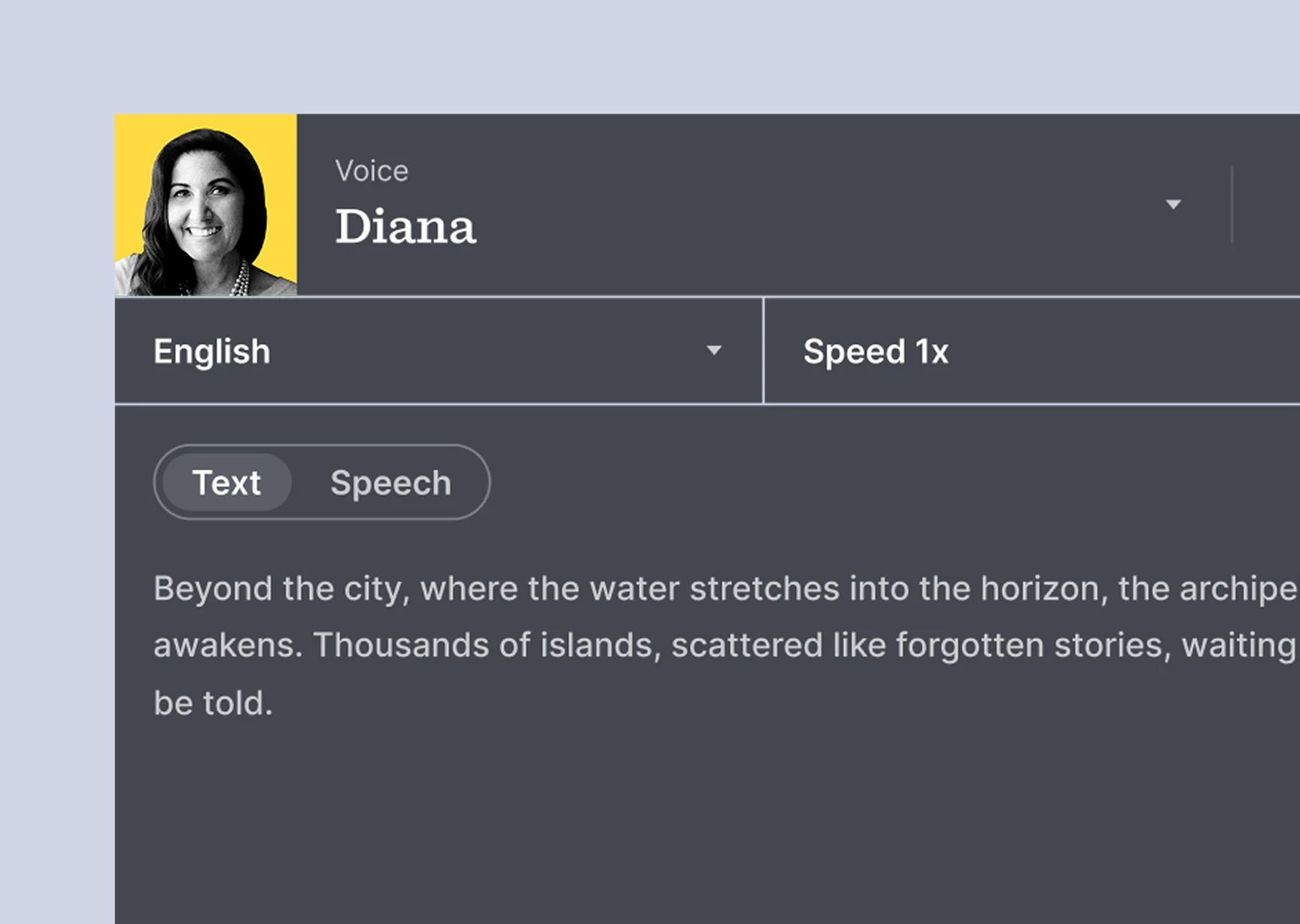 Add your script to your voiceover and customize delivery