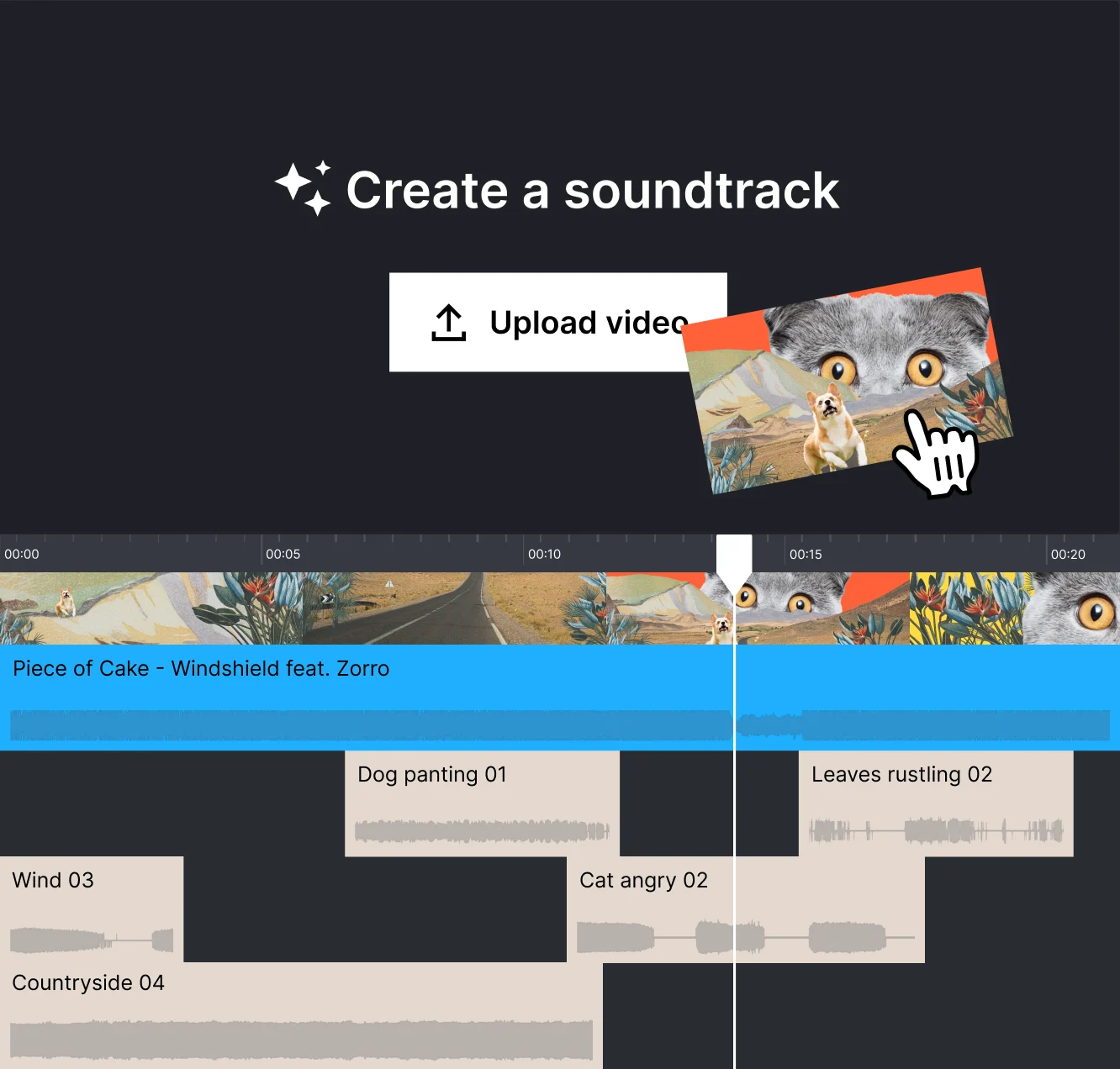 Create a fully-synced soundtrack draft with Studio